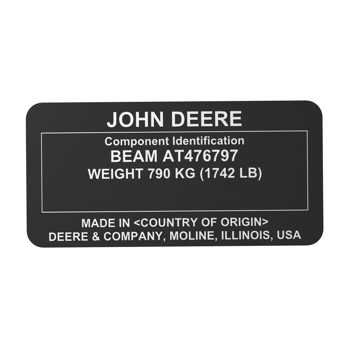 Identification Plate, Identi