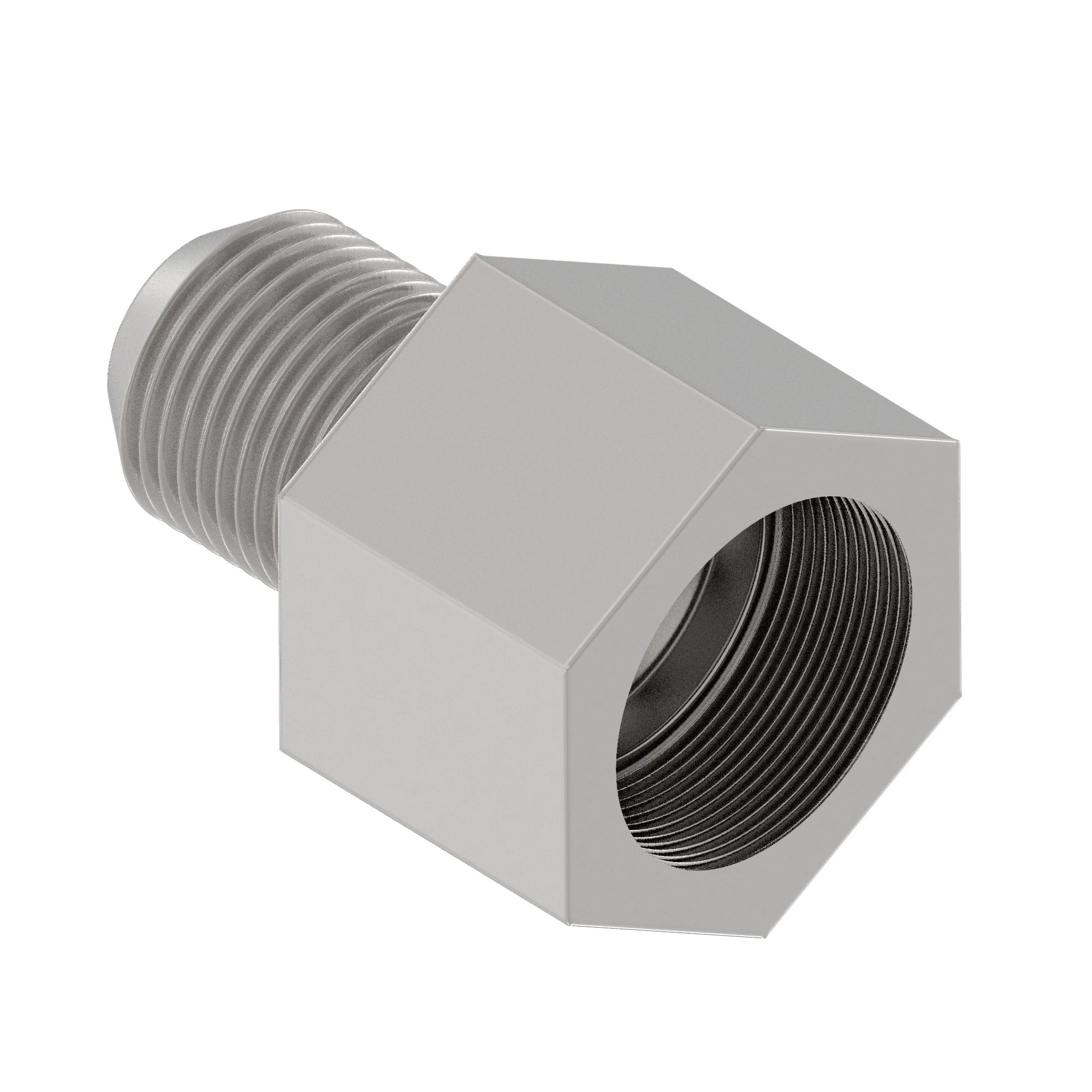 John Deere Straight Hydraulic Male to Female Fitting - F040264