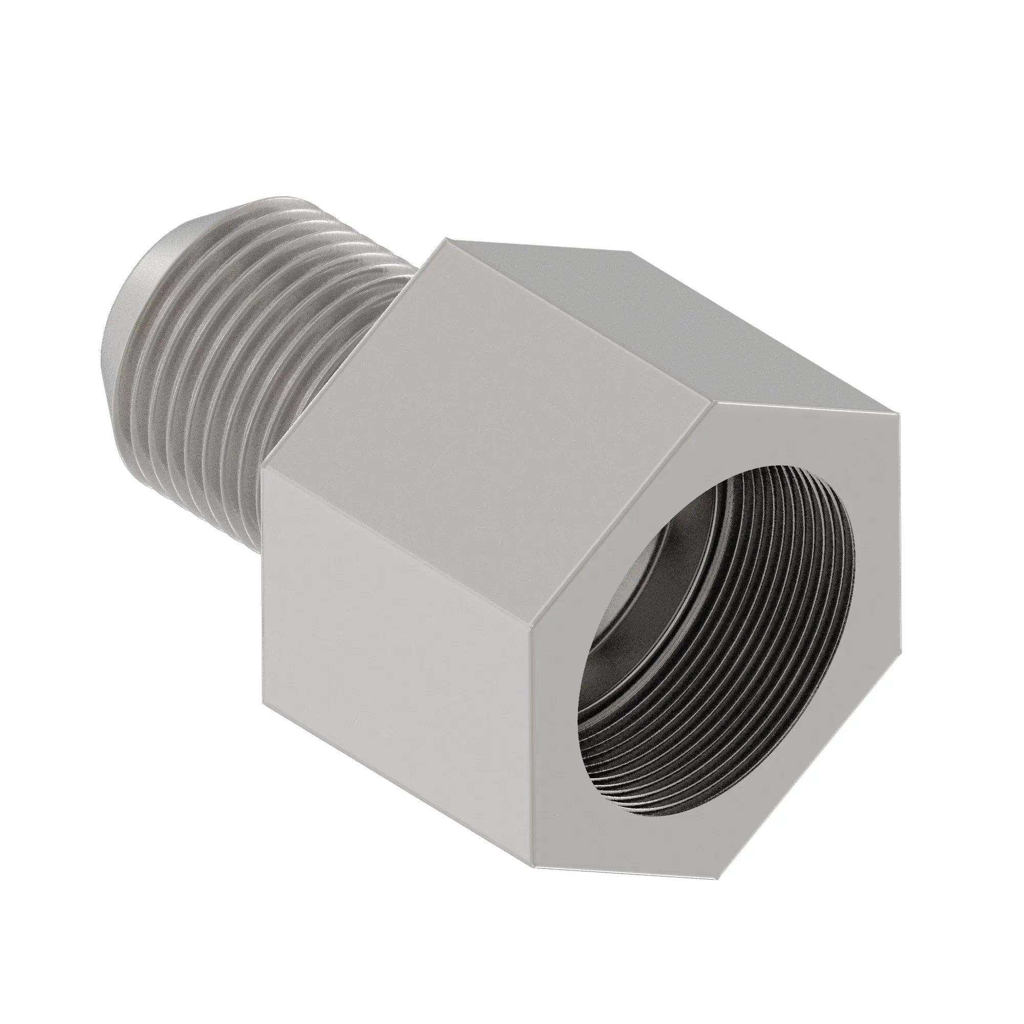 John Deere Straight Hydraulic Male to Female Fitting - F040264