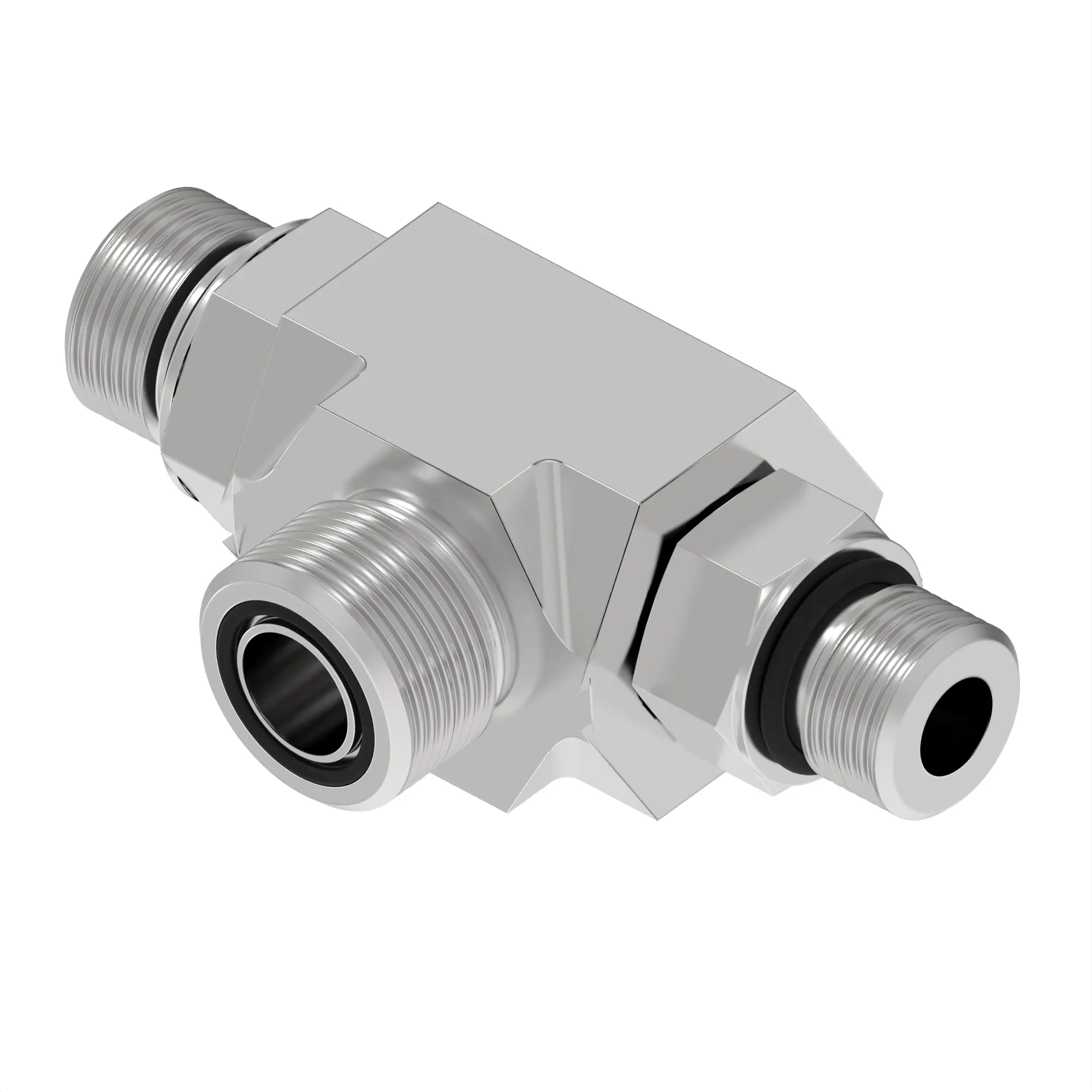 TEE FITTING, STUD RUN TEE, M22 PORT