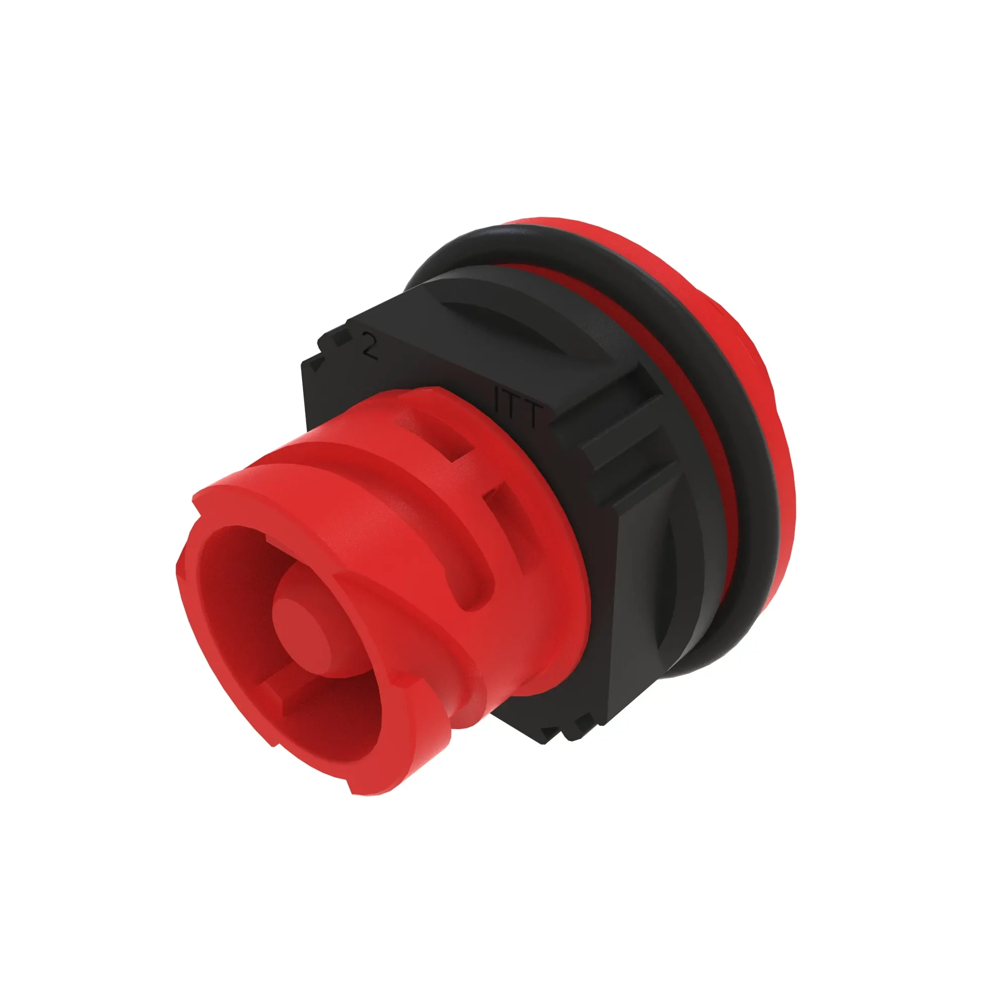 ACCY ITT APD JAM NUT RED PLSTC