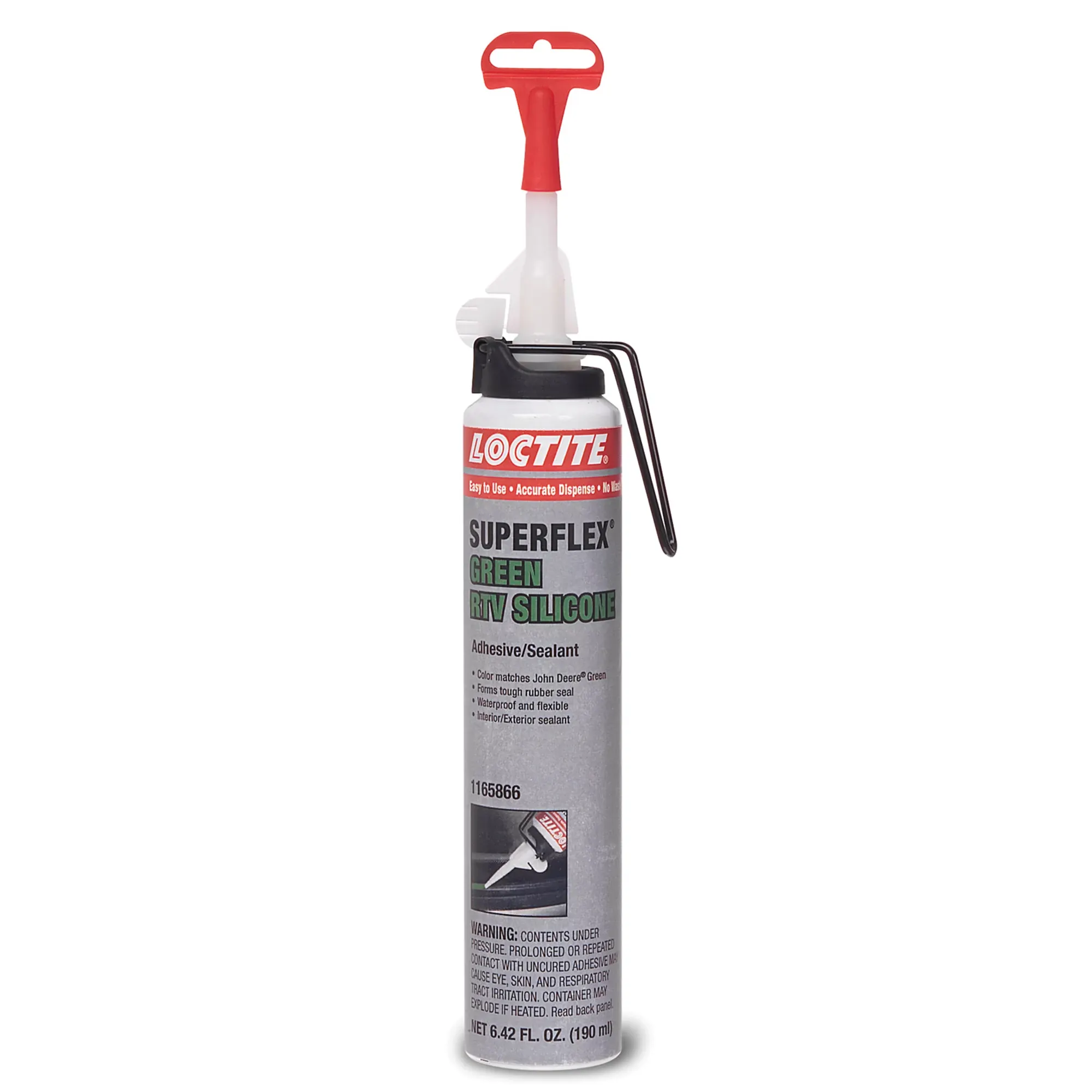 John Deere LOCTITE SUPERFLEX Green RTV Silicone, 190 ml (6.42 Fluid Oz) Can - PM1165866