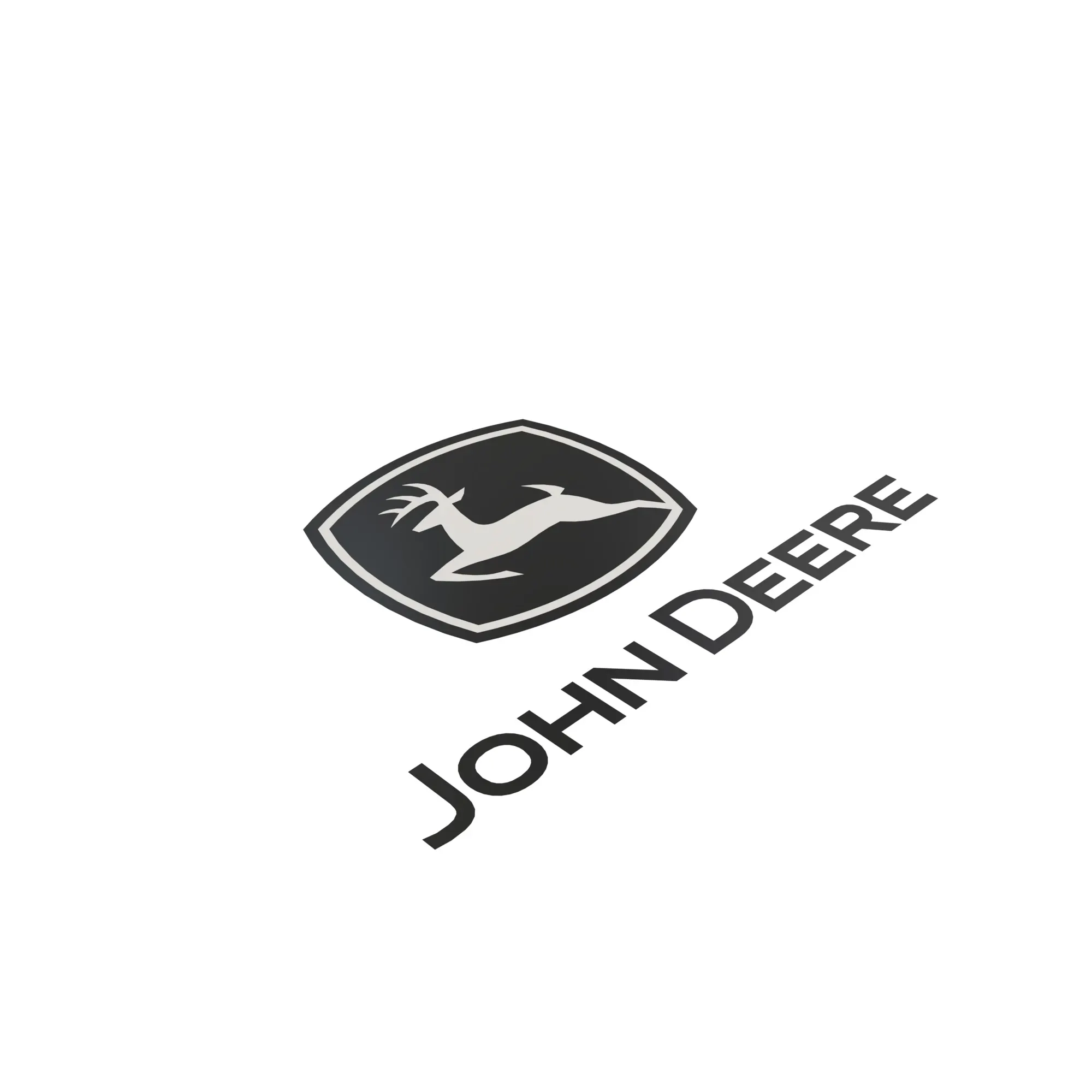 John Deere Vertical Composite Trademark Label - JD5775