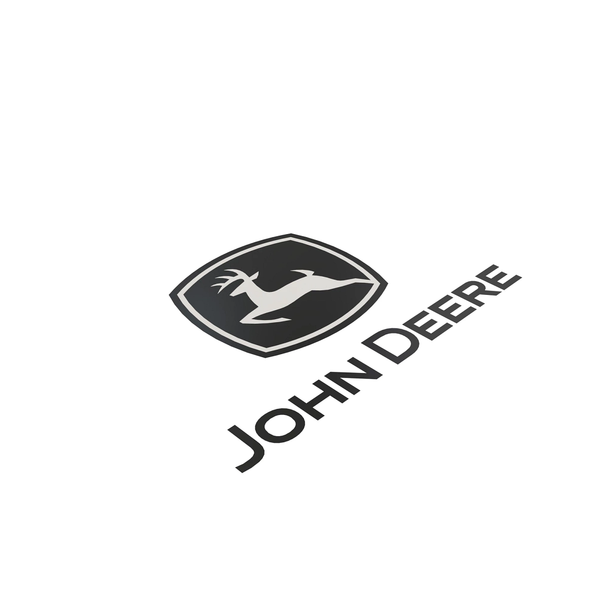 John Deere Vertical Composite Trademark Label - JD5775