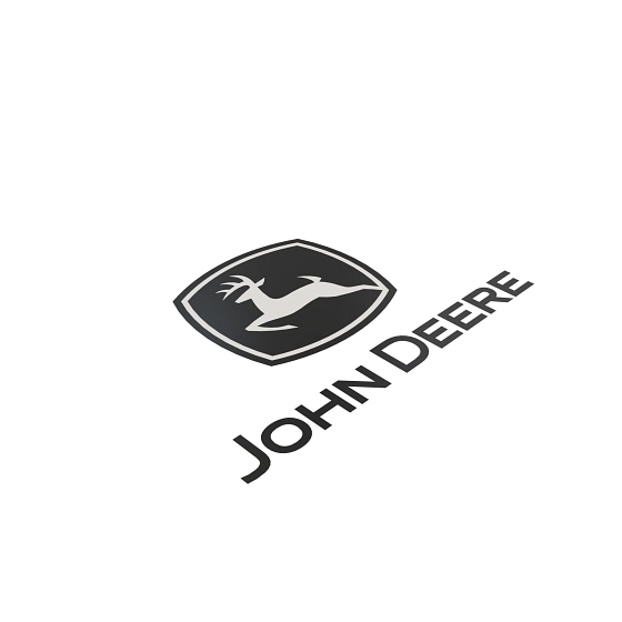John Deere Vertical Composite Trademark Label - JD5775