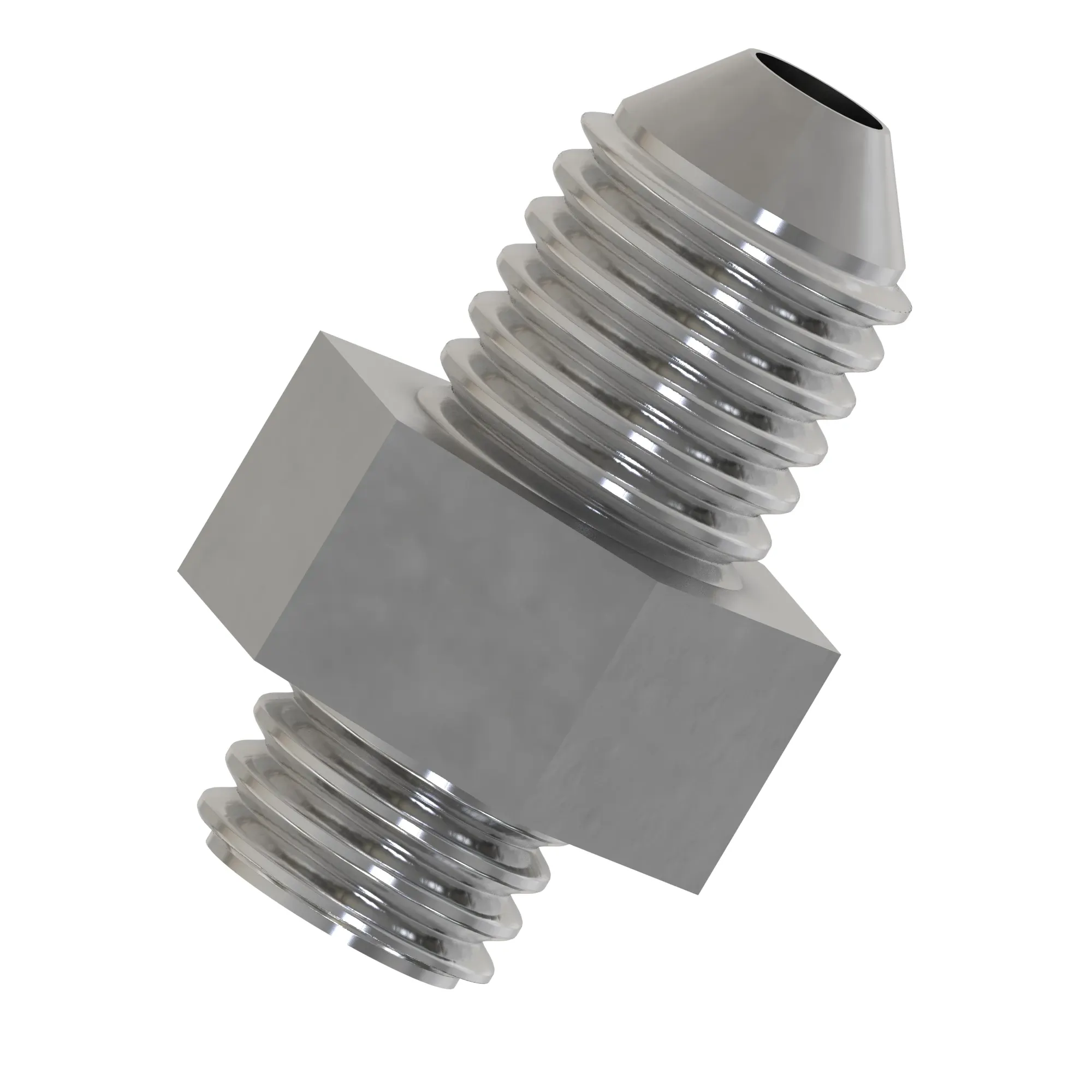 FITTING 1/8 BSPP - 7/16 JIC NIPPLE