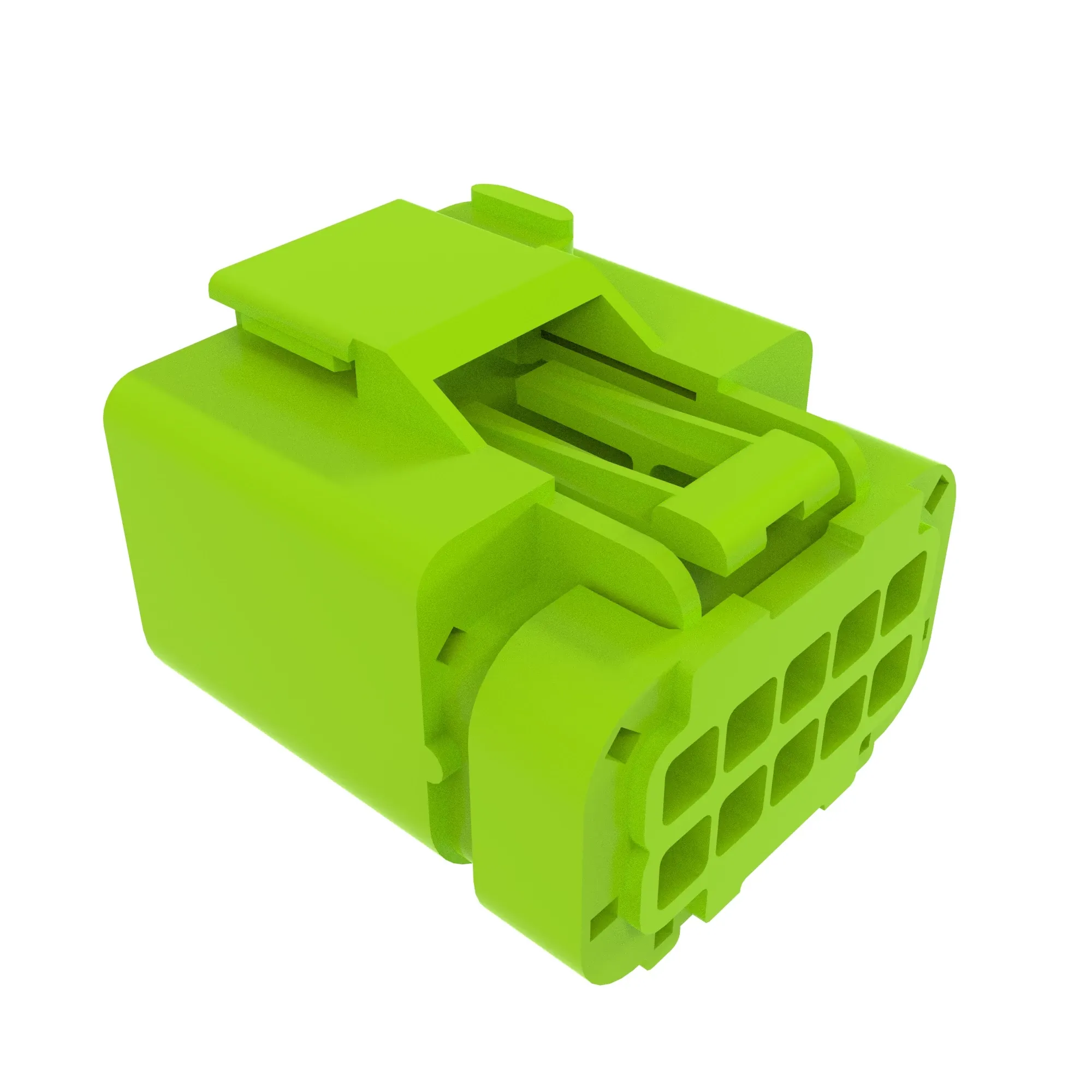 CONN FCI APEX2.8 10W FS LTGRN PLSTC