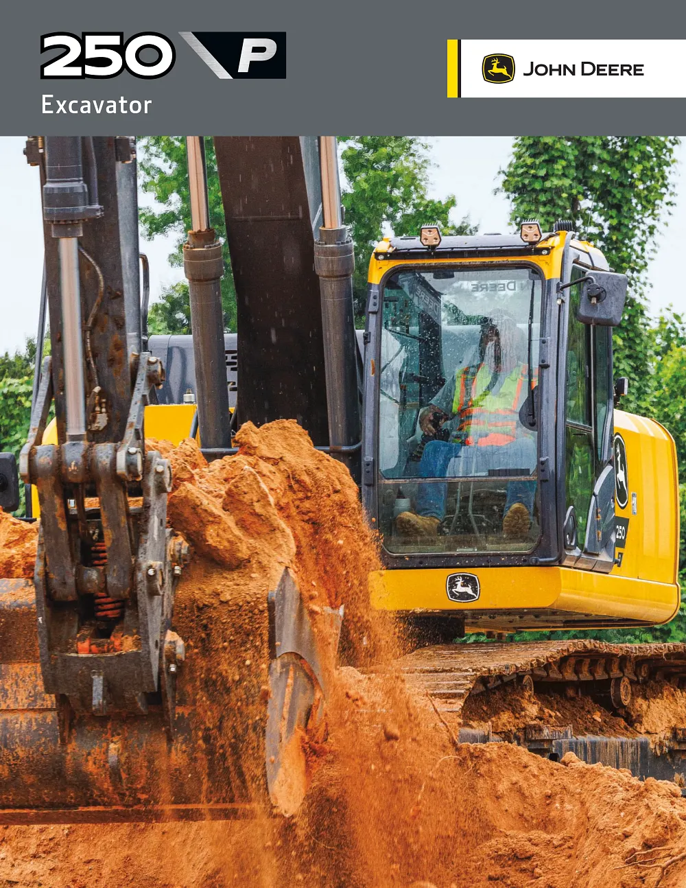 250 P-Tier Excavator Product Brochure cover