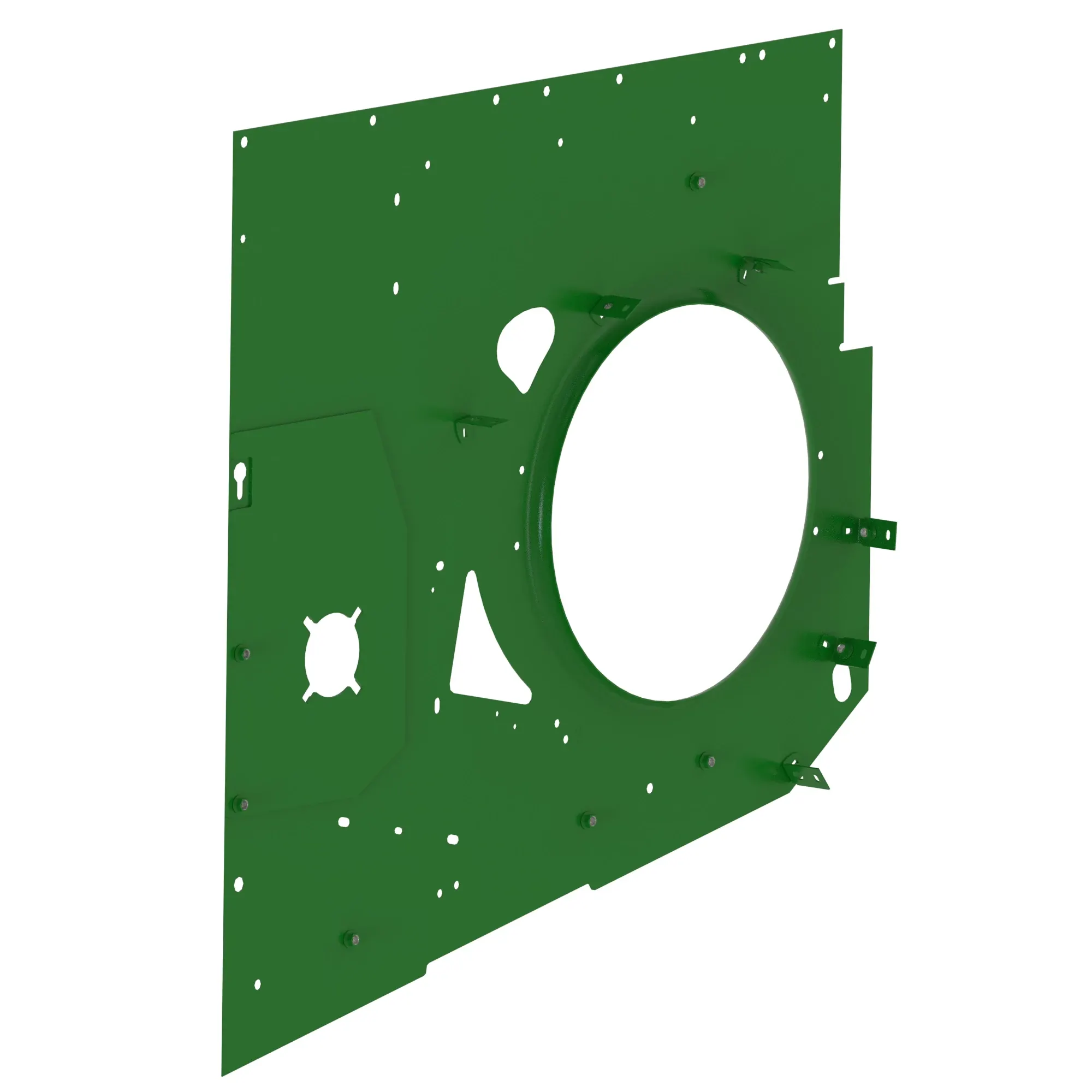 John Deere Left Side Cleaning Fan Module Sheet Assembly - AXE68394