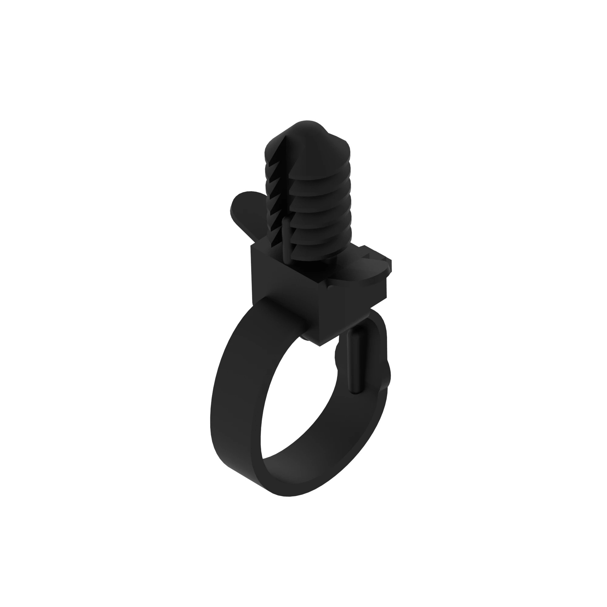 DELPHI CLIP HEAD WIRE TIE BLK NYLON