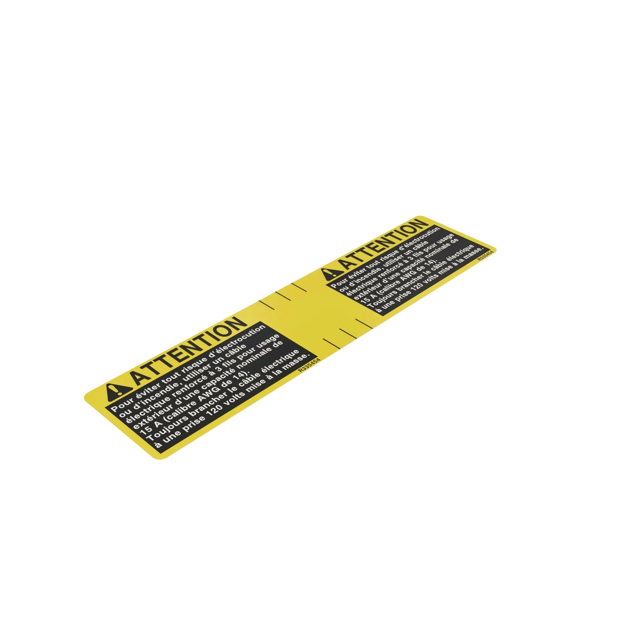 John Deere Breaker Circuit Label - R335454