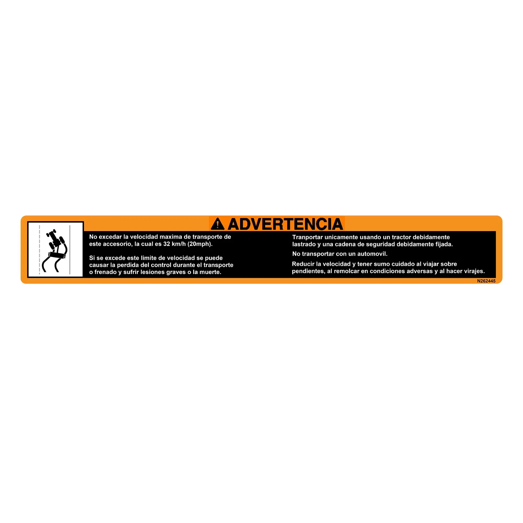 Safety Sign, Warning, Spanish