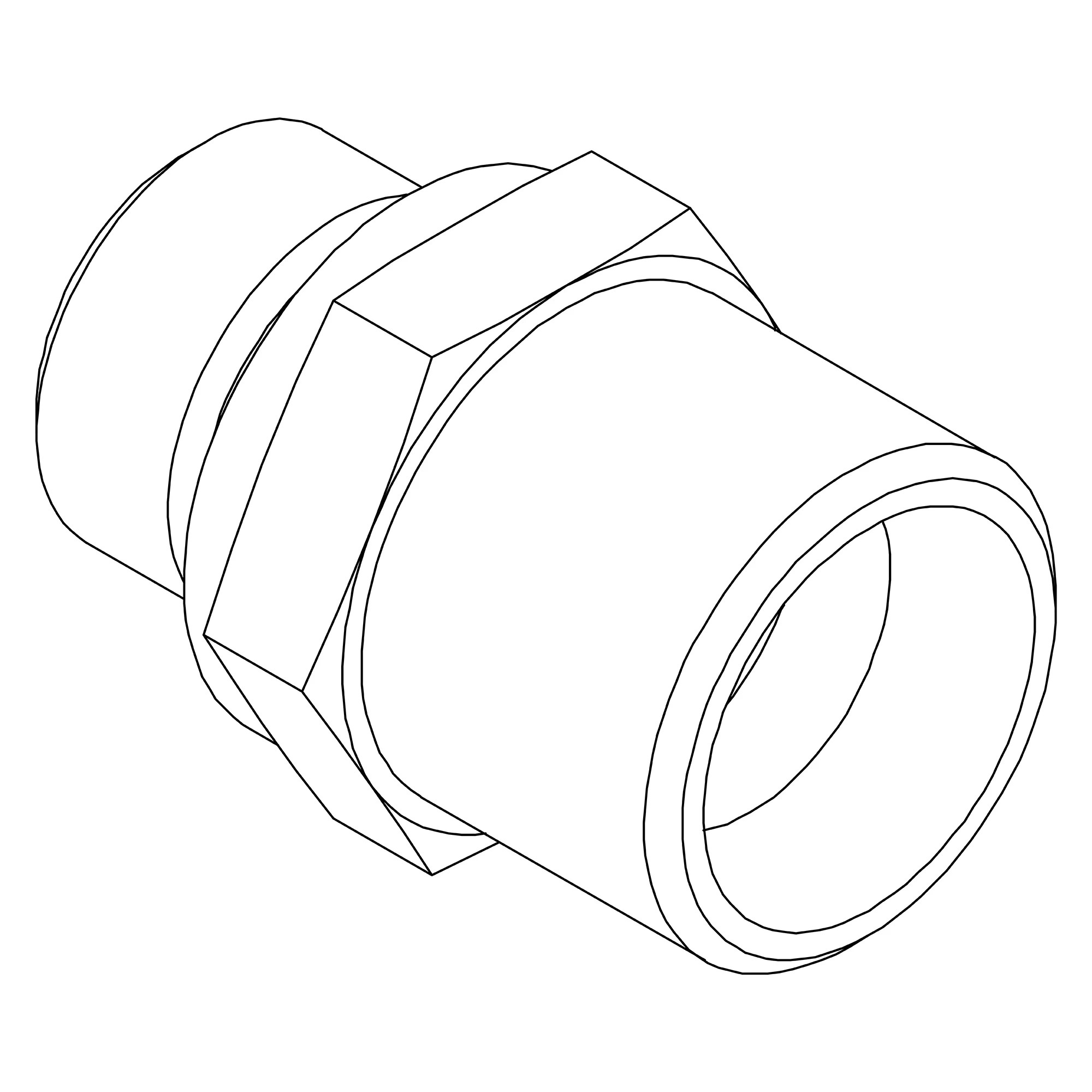 John Deere Union Adapter Fitting - AT497088