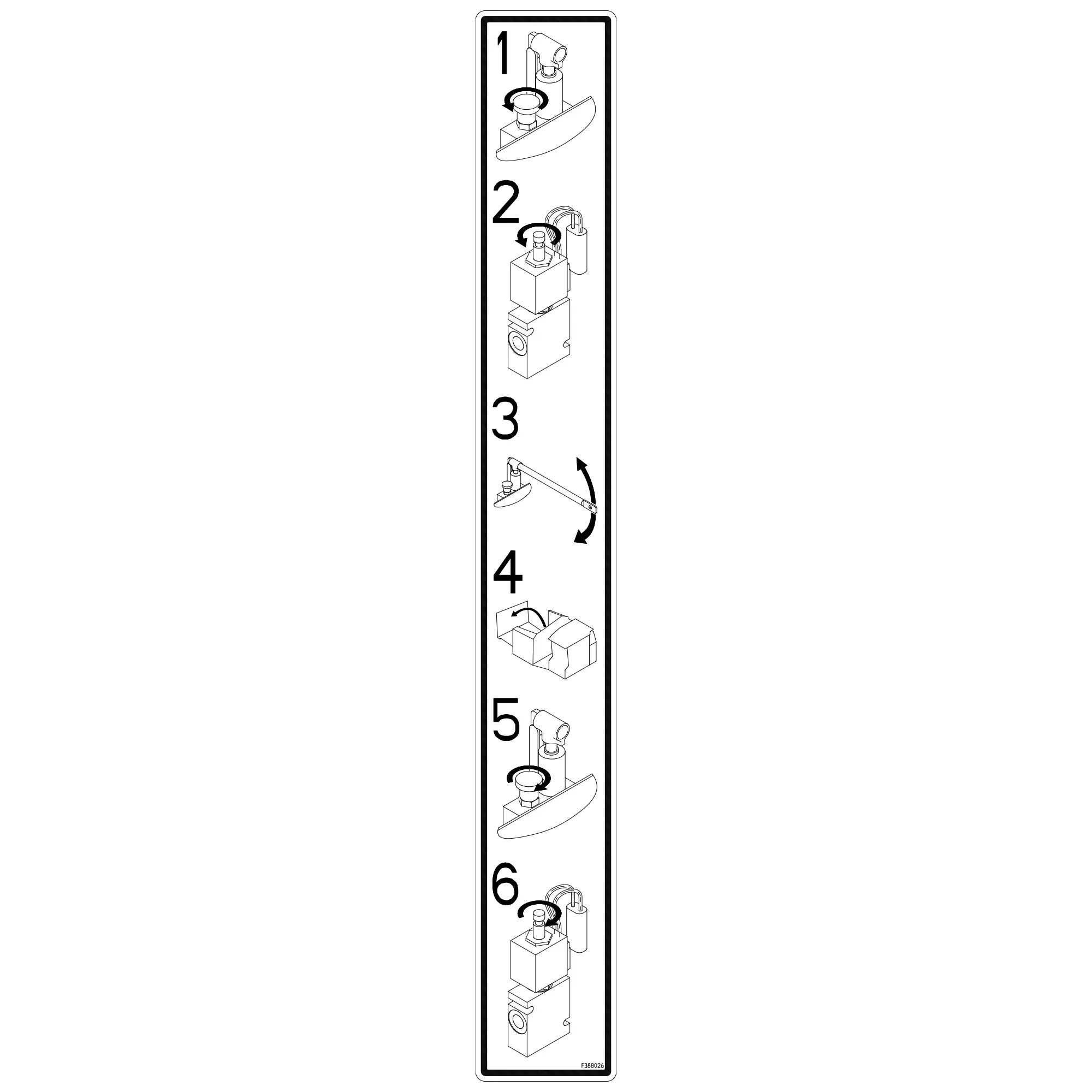 John Deere Enclosure Hand Pump Label - F388026