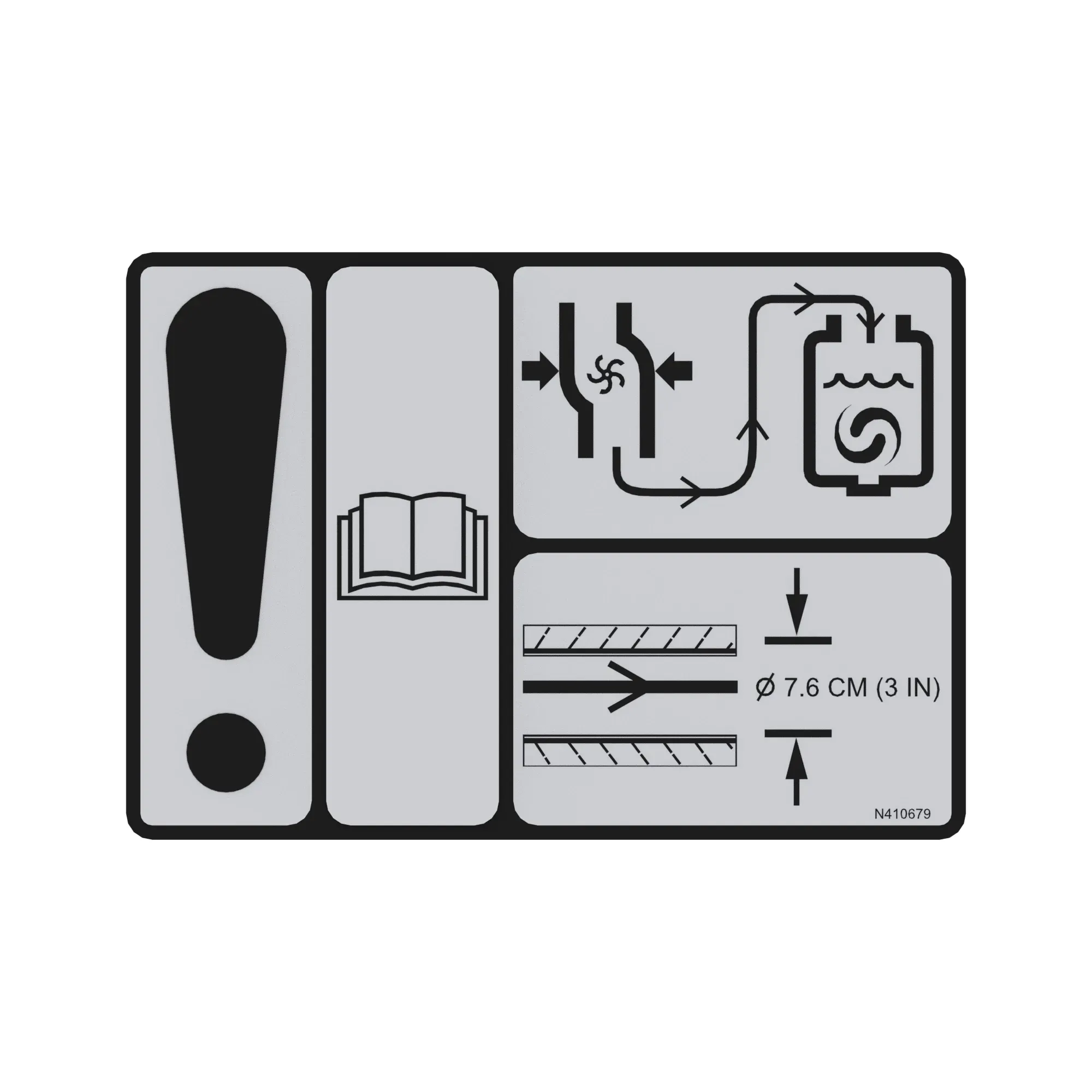 John Deere Pump Loading Caution Decal - N410679