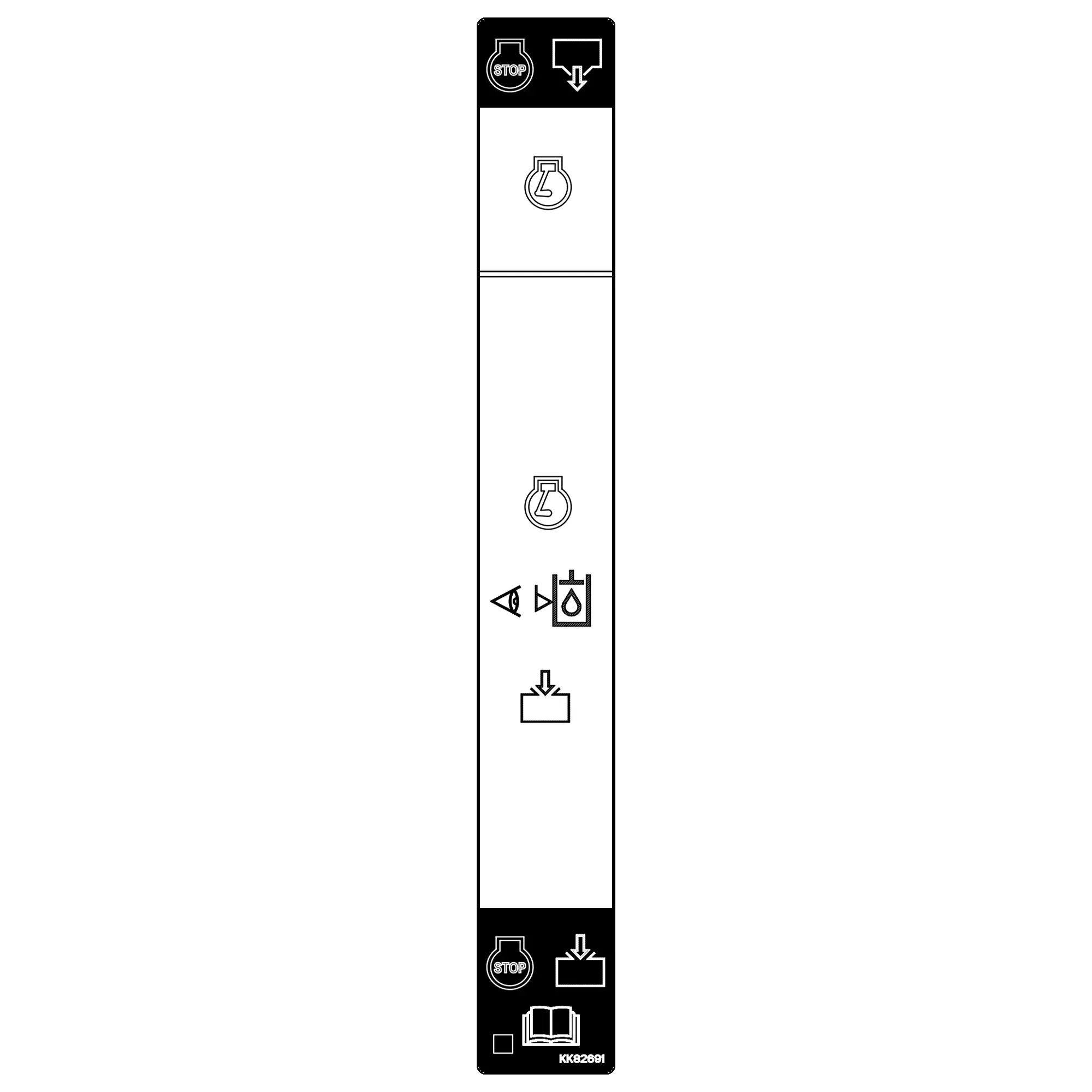 John Deere Label, Sight Level Gage, Text Free - KK82691
