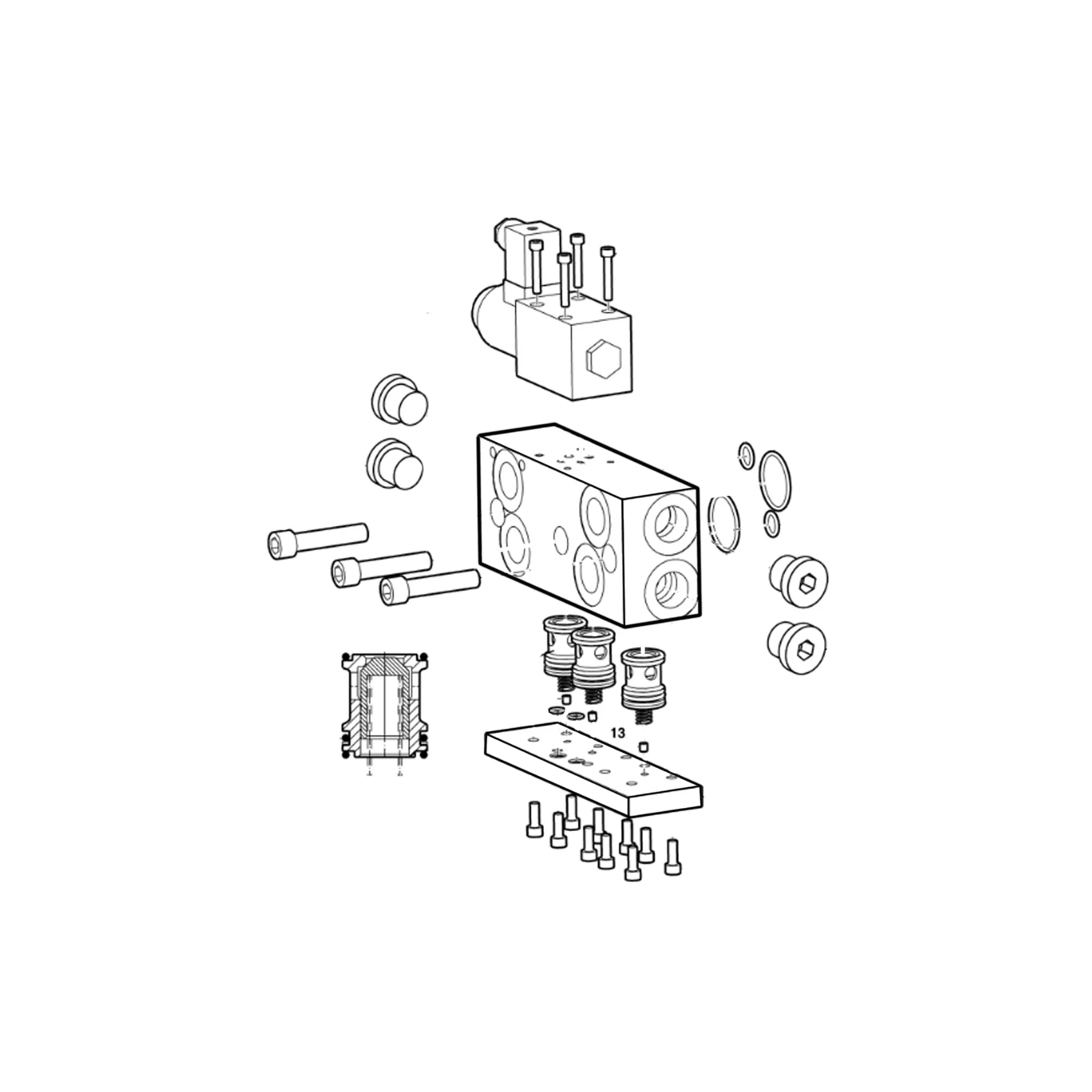 John Deere Lokomec Valve Block Manifold - F064315