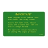 John Deere Cooling Package Cleanout Label - H137201