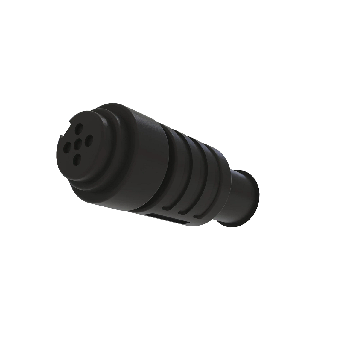CONN ESCHA AL 5W FS BLK PLSTC