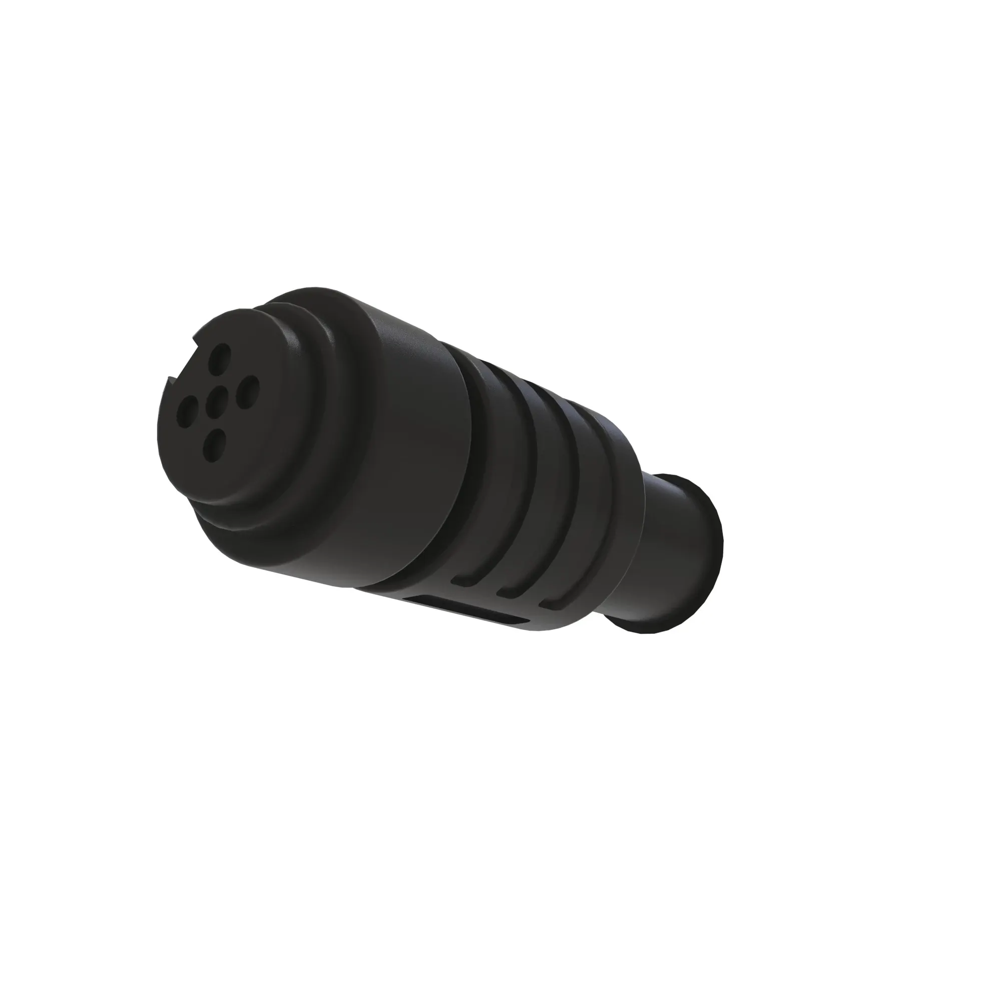 John Deere Black External Electrical Connector Housing, 5 Cavities - 57M12078