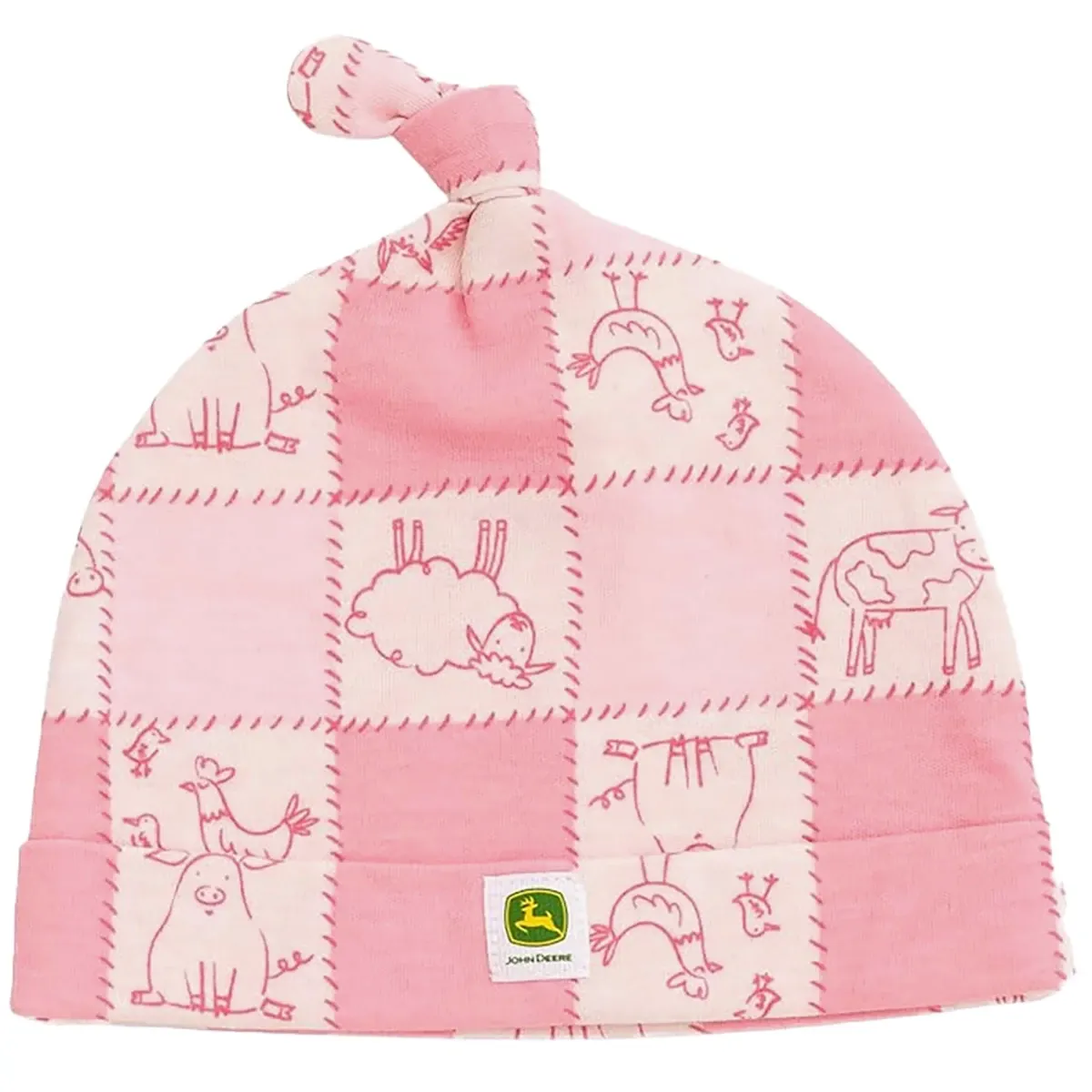 Infant 3-Piece Pink Farm Outfit Set