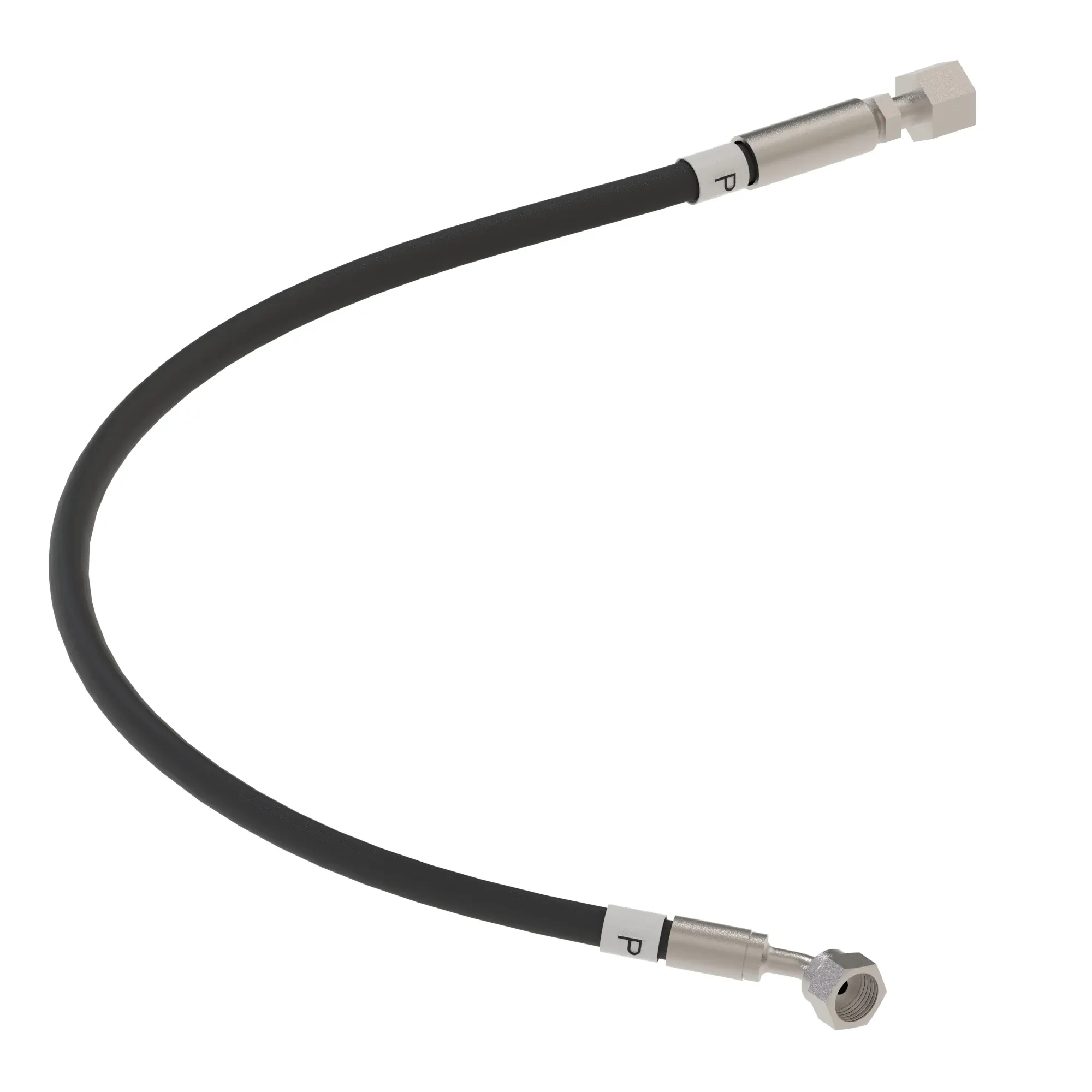 John Deere Controlled Load Lowering Device Valve Hydraulic Hose - AT513694