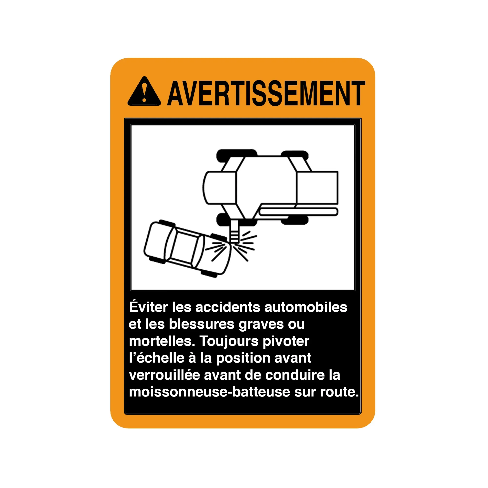 John Deere Warning Label Safety Sign - H173702