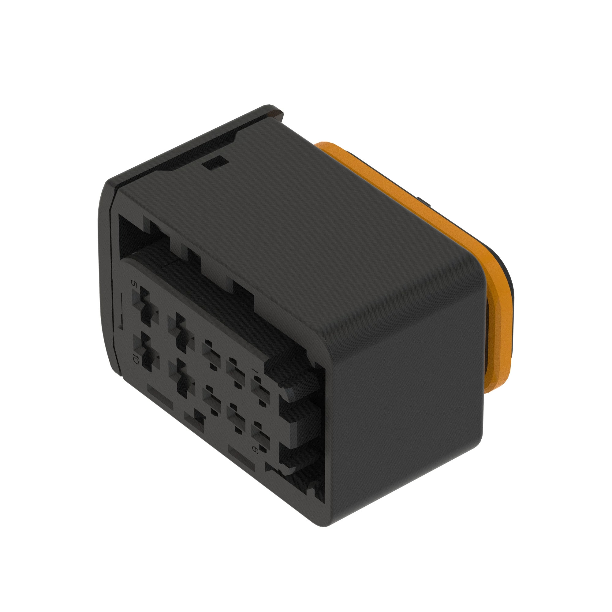 CONN TYCO HDSCS 10W FS BLK PLSTC