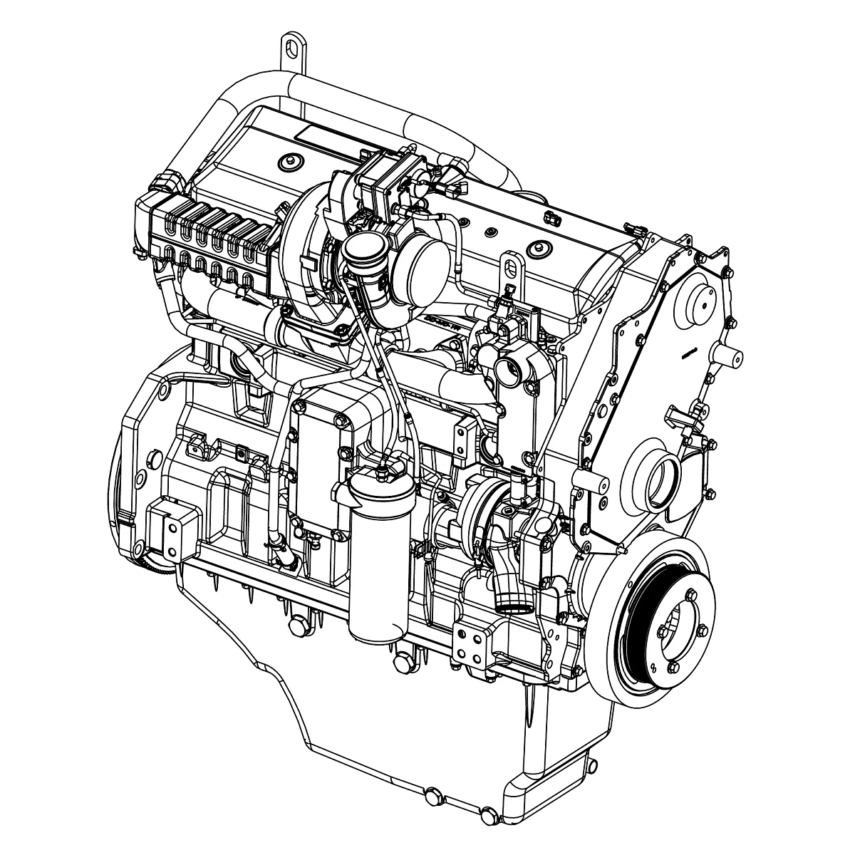 John Deere Diesel Engine, 13.5 Liter, T3 - RG38966