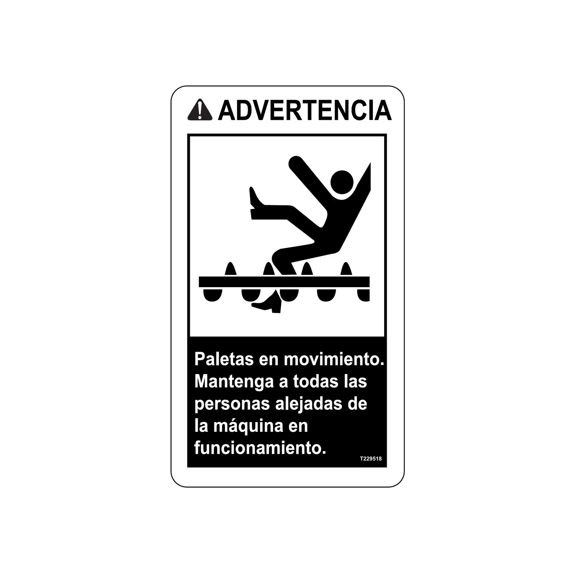 Safety Sign, Decal, Warning Moving