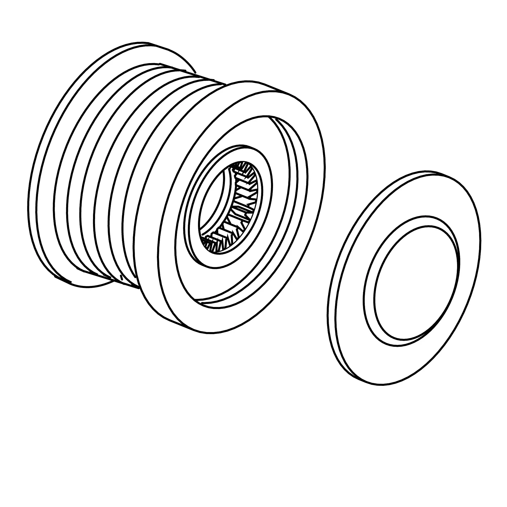 John Deere Alternator Center Sheave - AL166835
