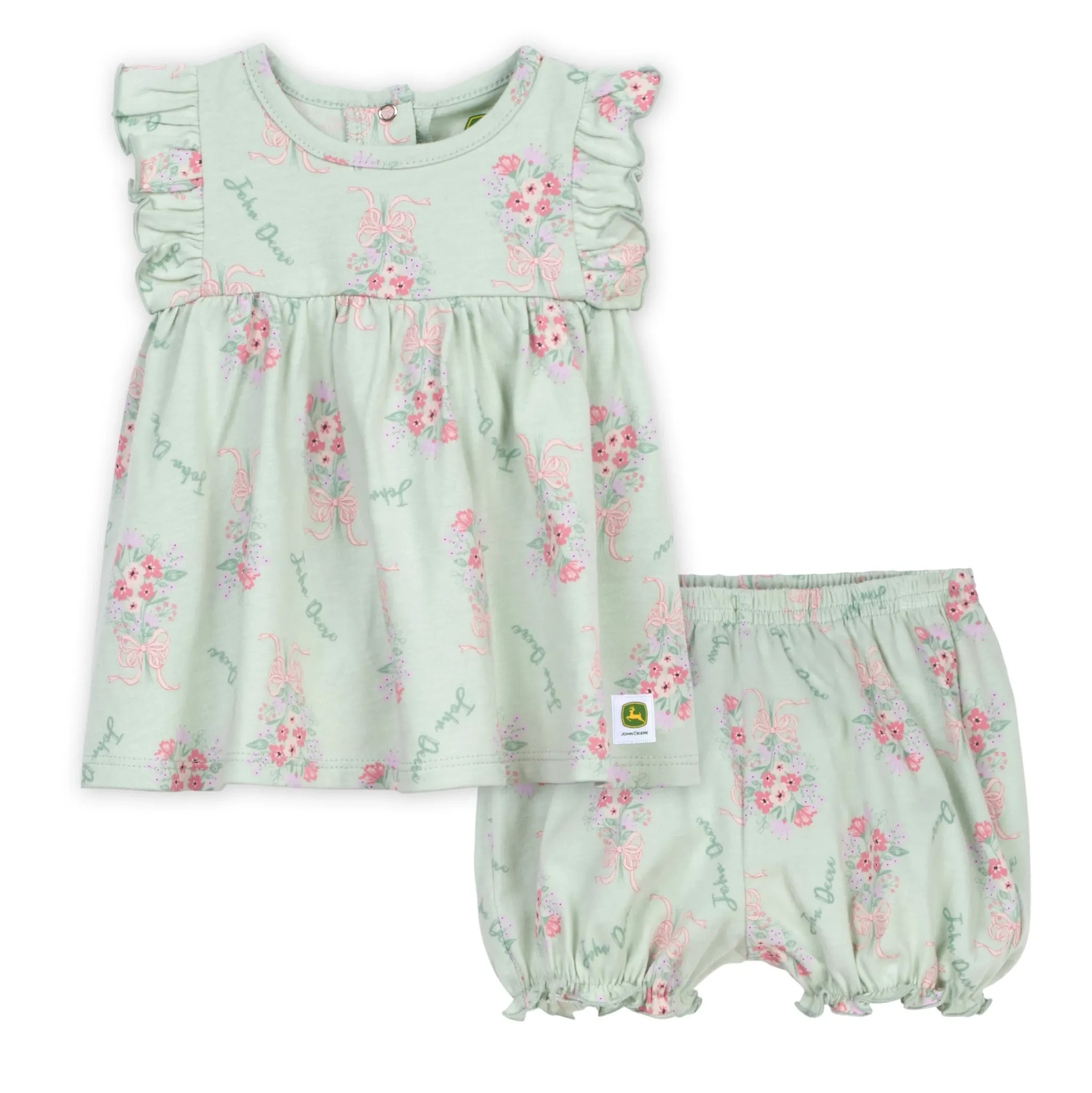 Infant 2-Piece Floral Top and Bloomer Set