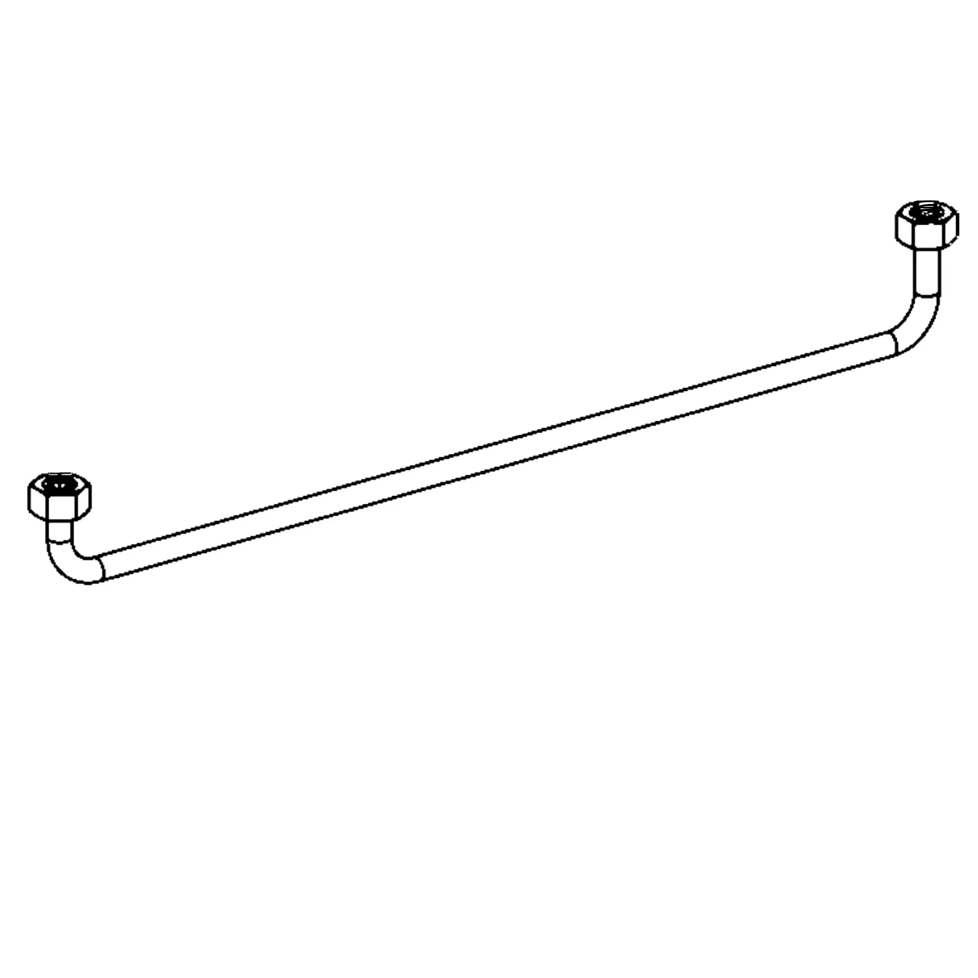 John Deere Axle Housing Brake Line - AT399153