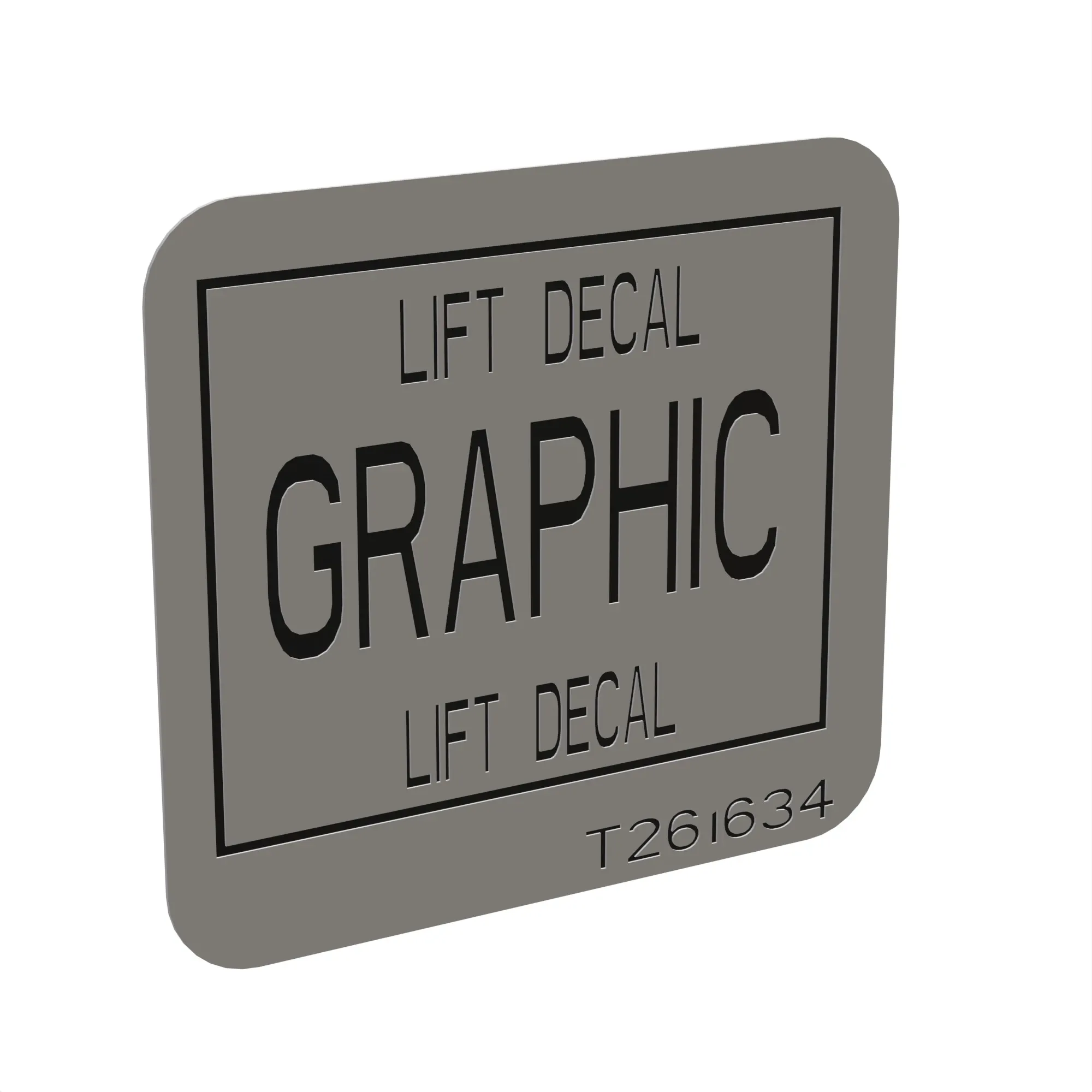 John Deere Instruction Label - T261634