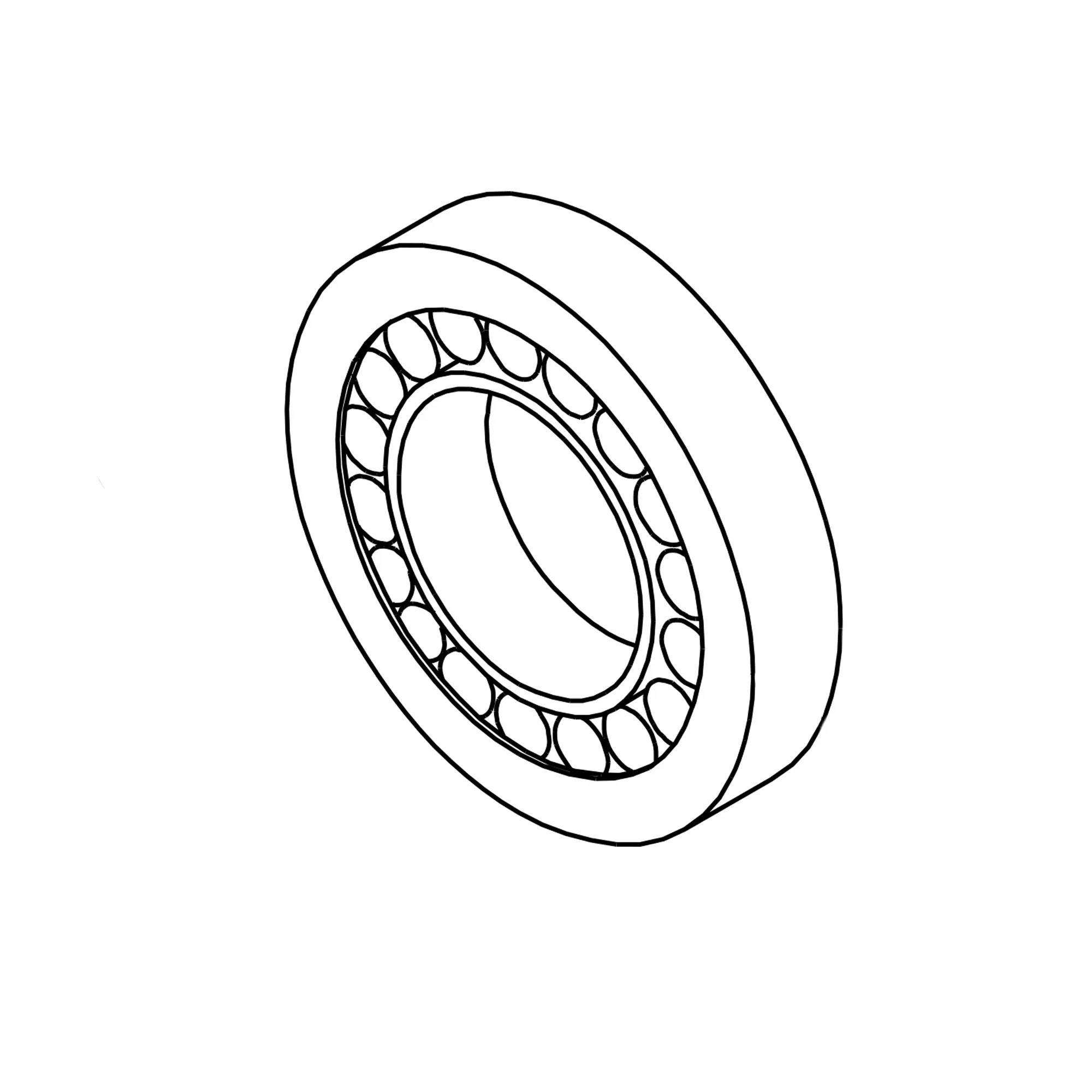 John Deere Single Row Cylindrical Ball Bearing - AH169190