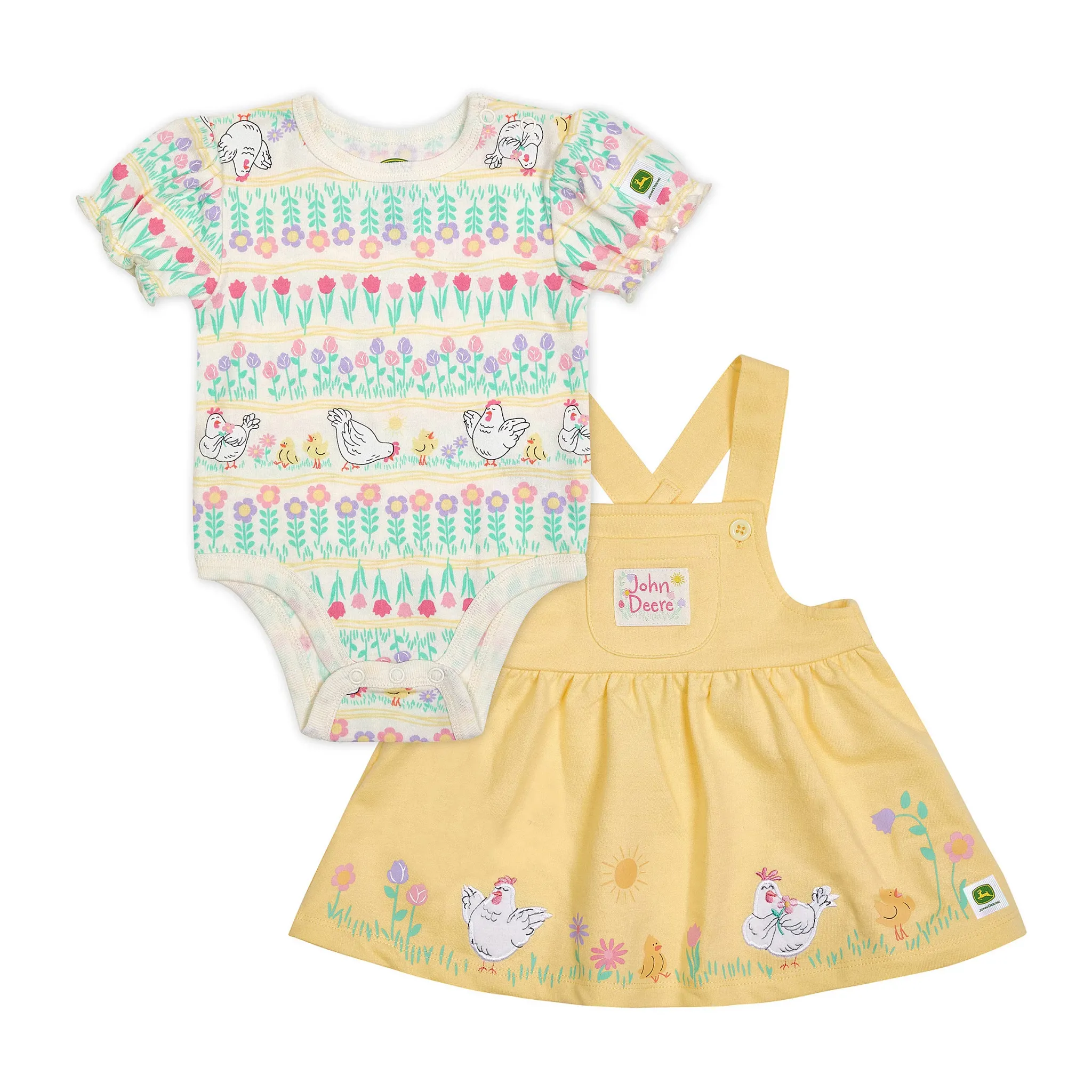 Infant Chicken & Tulip Stripe Bodyshirt