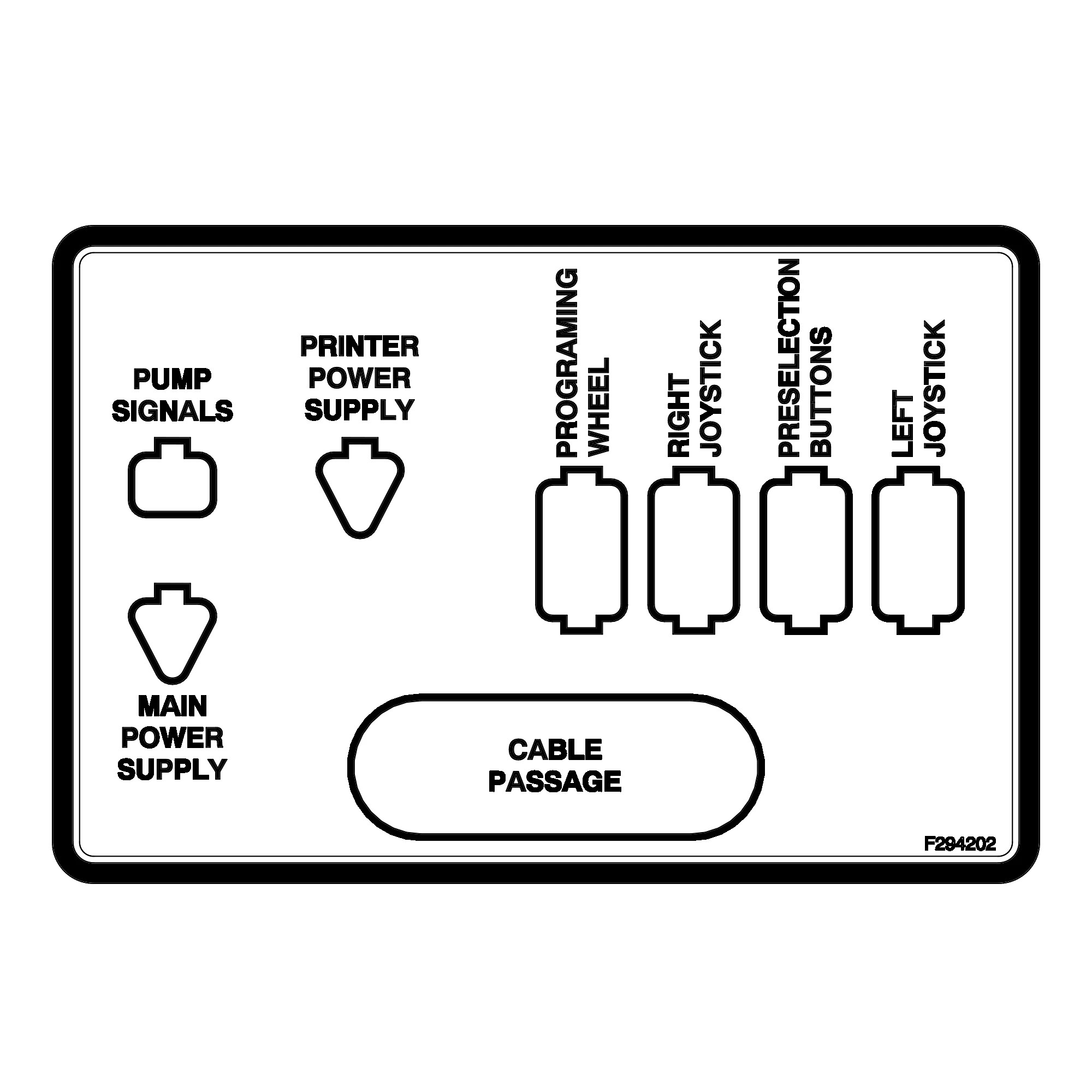 John Deere Plug Location Label - F294202