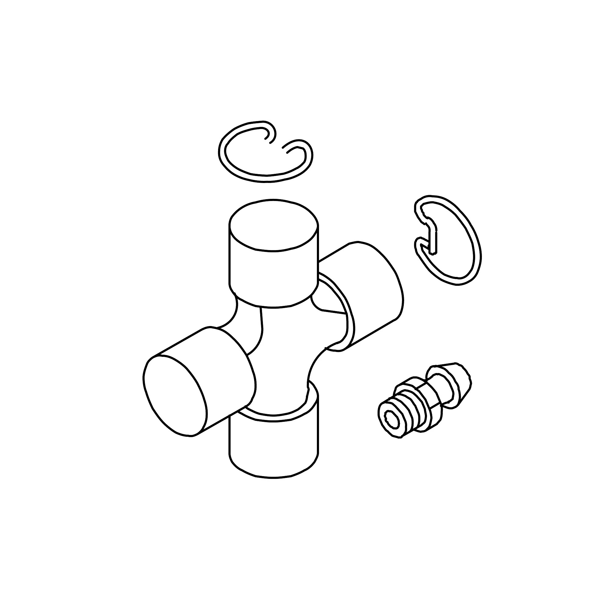 John Deere Universal Joint Cross Bearing - AE74649