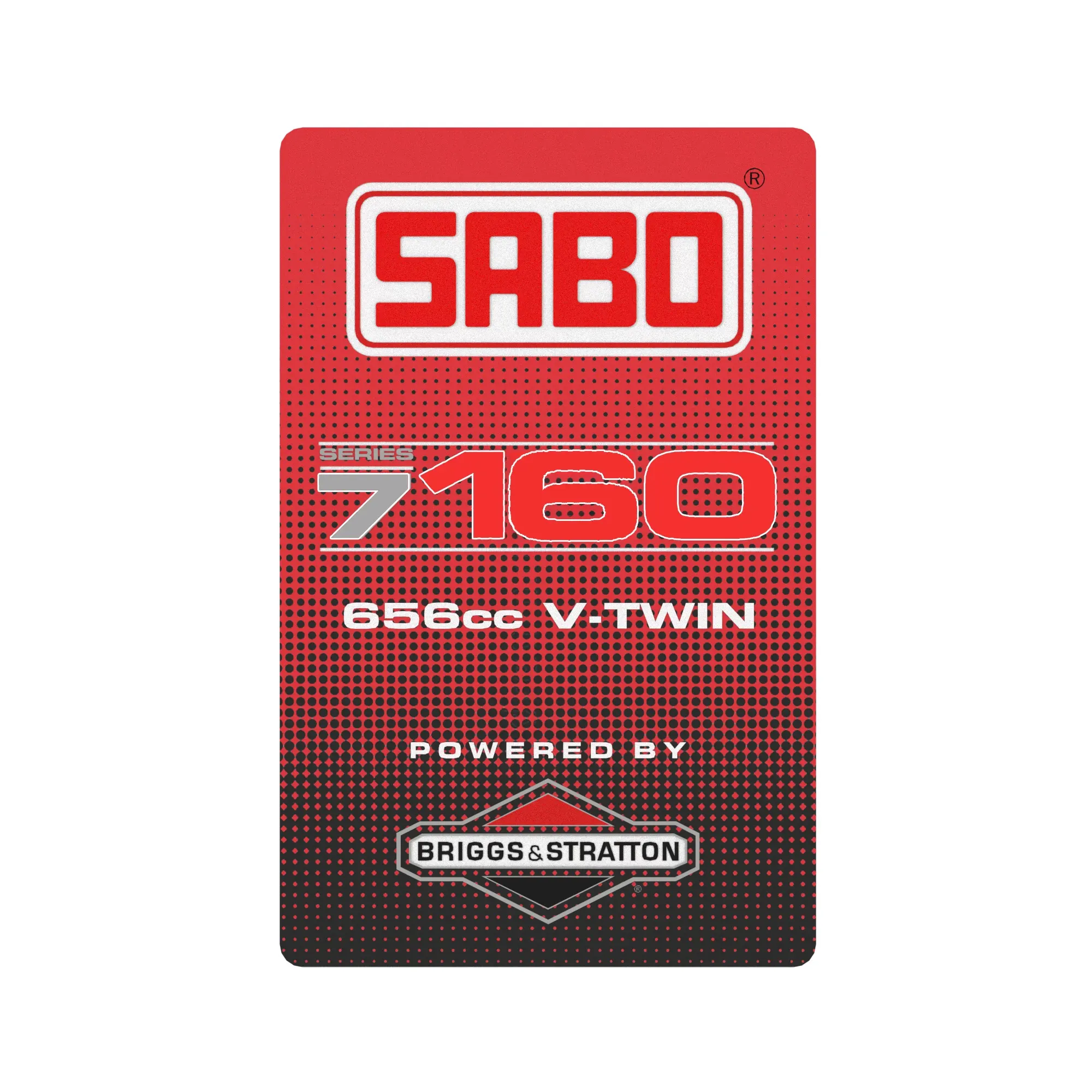 John Deere 7160 Sabo Gas Engine Label - GX25792