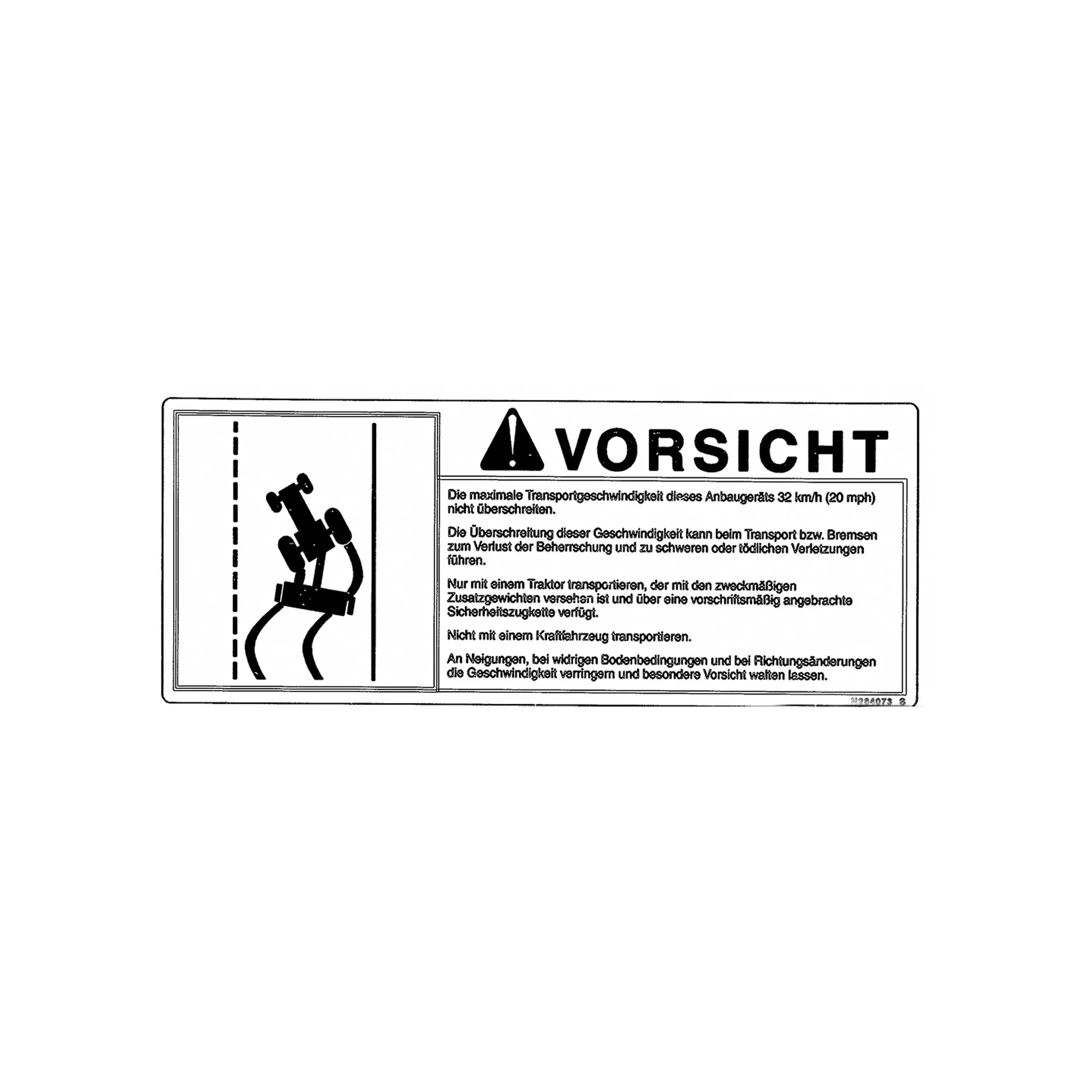 John Deere Safety Sign - N284073