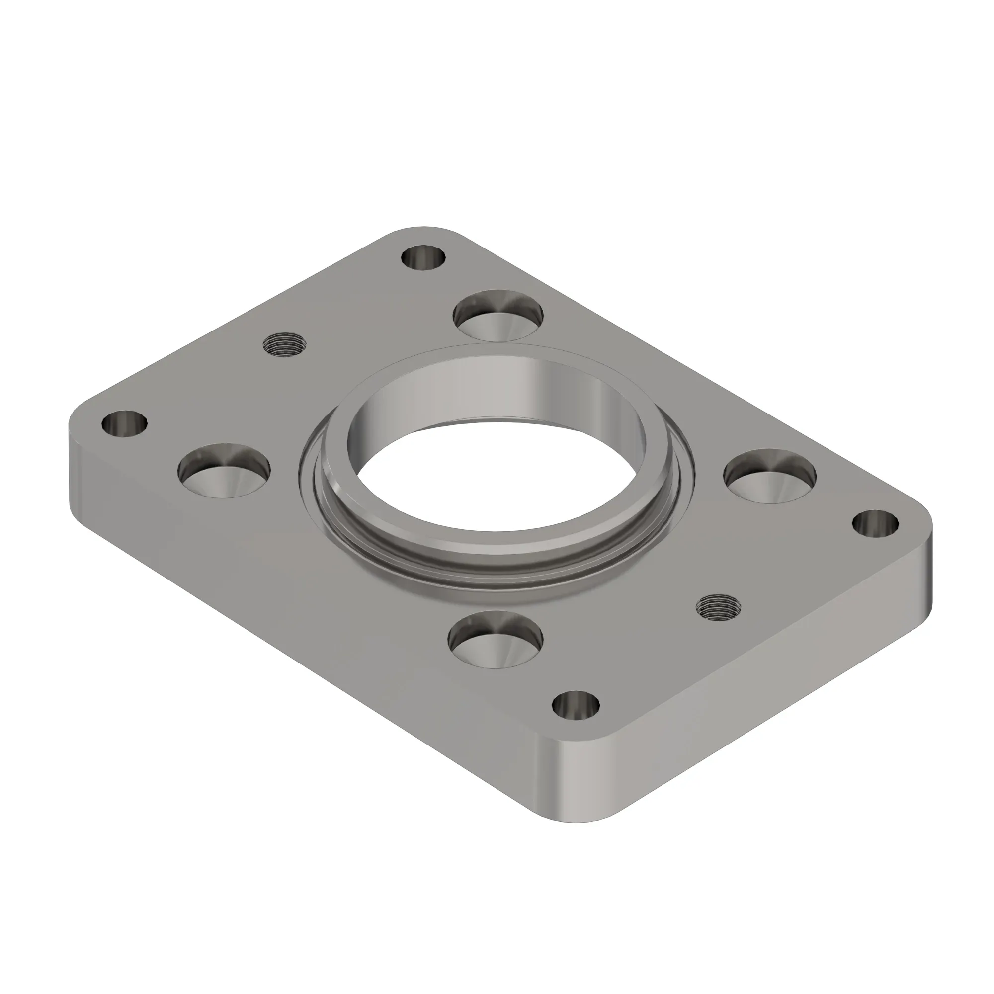 John Deere Front SAE B-Flange Adapter Fitting - R136466