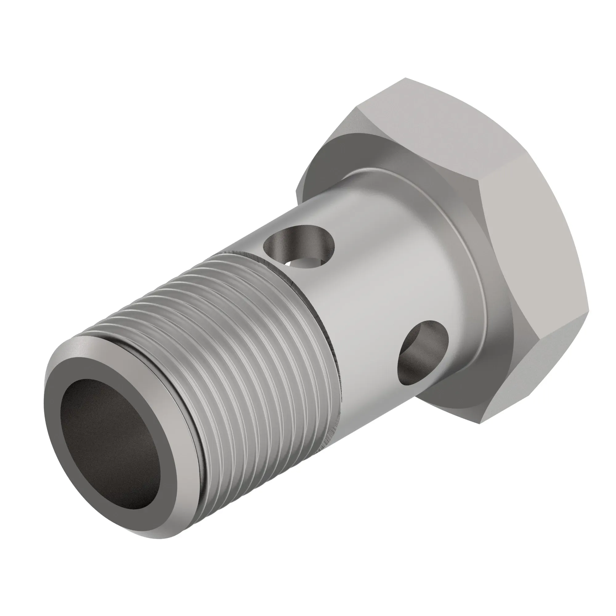 John Deere 4-Hole Hollow Screw Fitting, M14 X 25.5 - SU56887