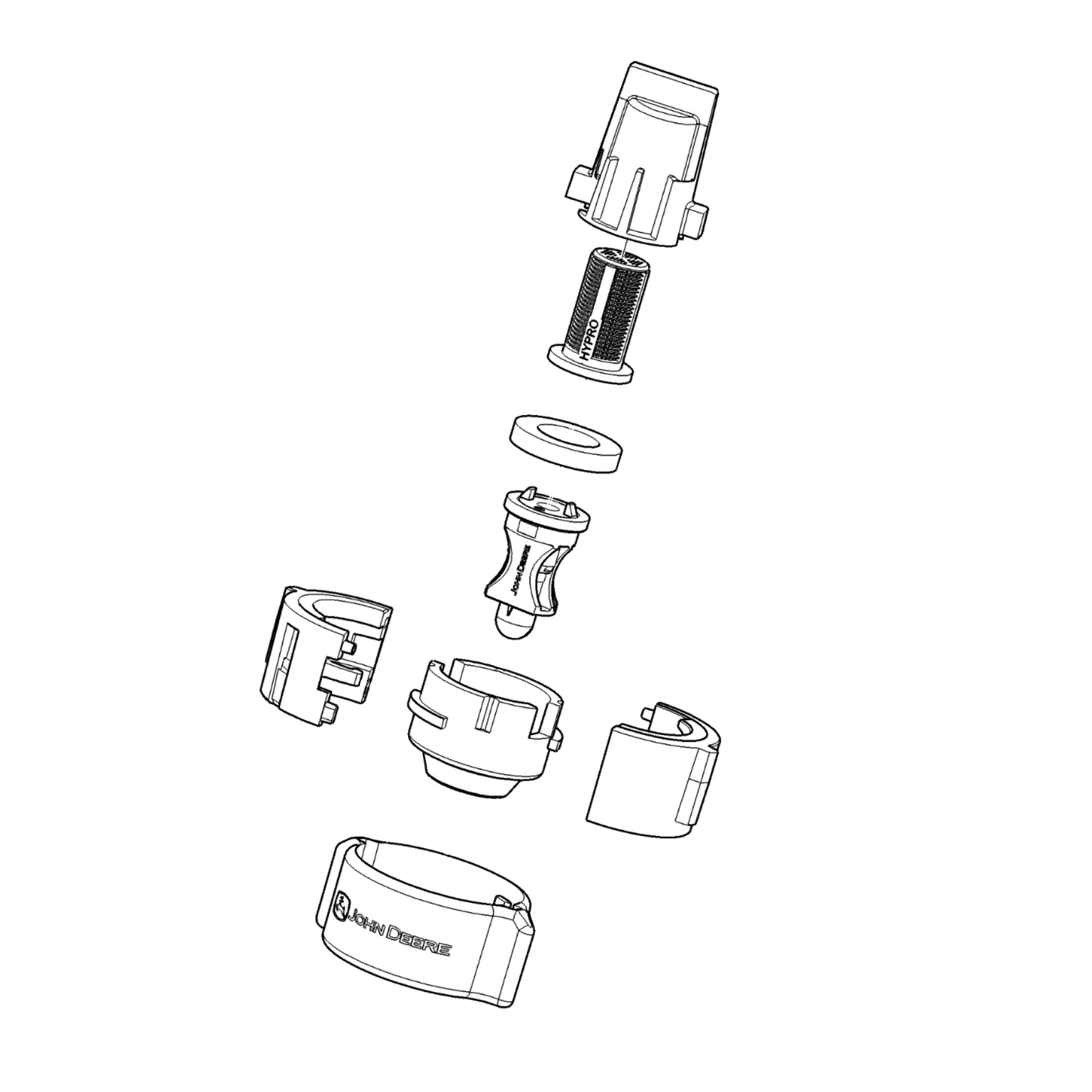 John Deere Elliptical SPR 130 Degree Spray Angle Nozzle, 0.8 GPM, 3.2 LPM, Tip Size 08 - PSXCQ3008