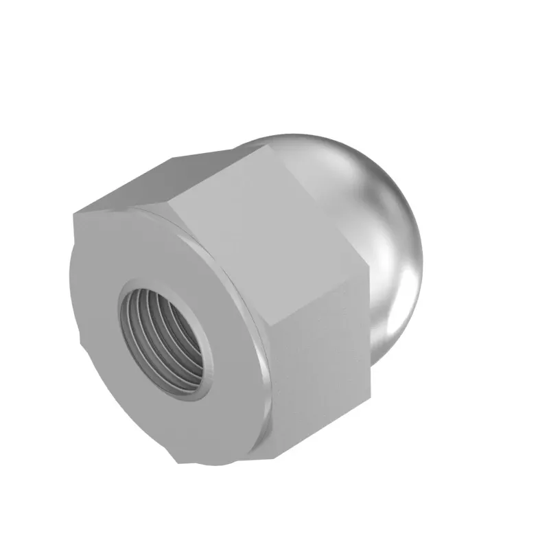 John Deere Hexagonal Crown Nut, 1/4" - T181996