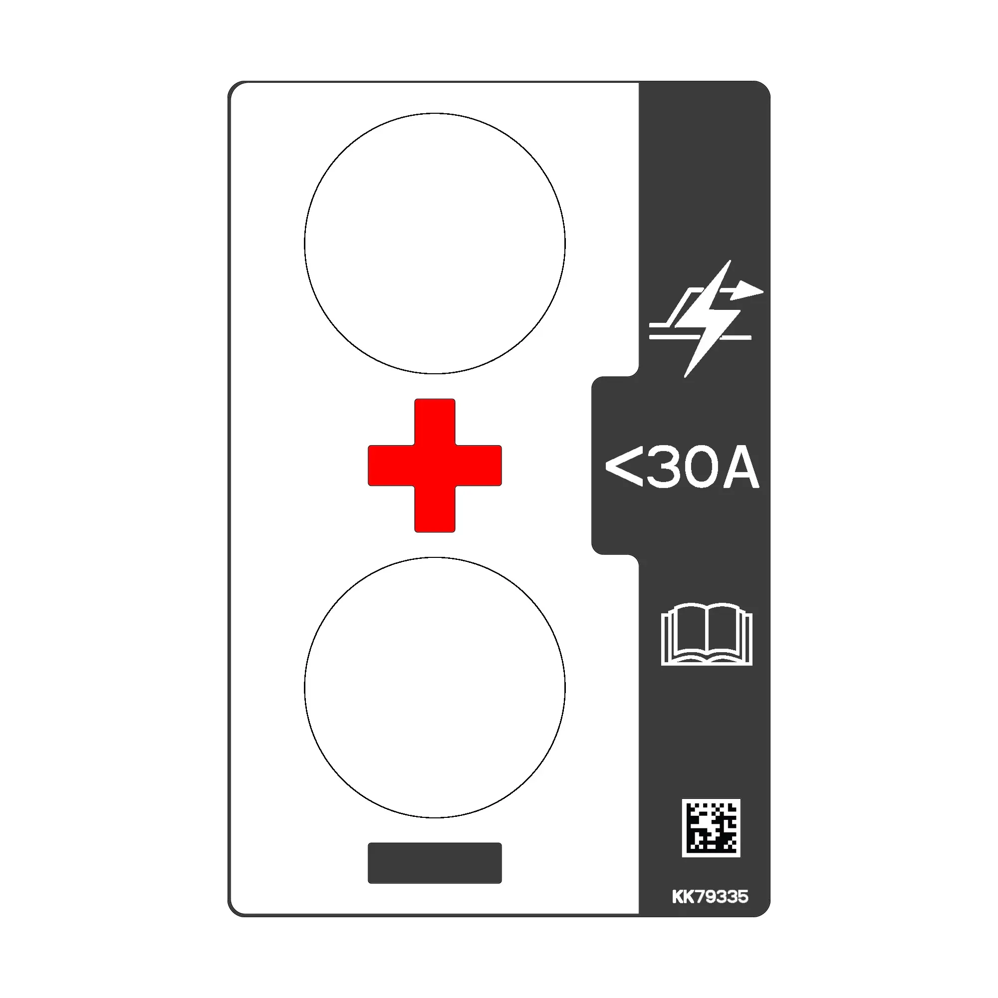 John Deere Auxiliary Terminal Label - KK79335