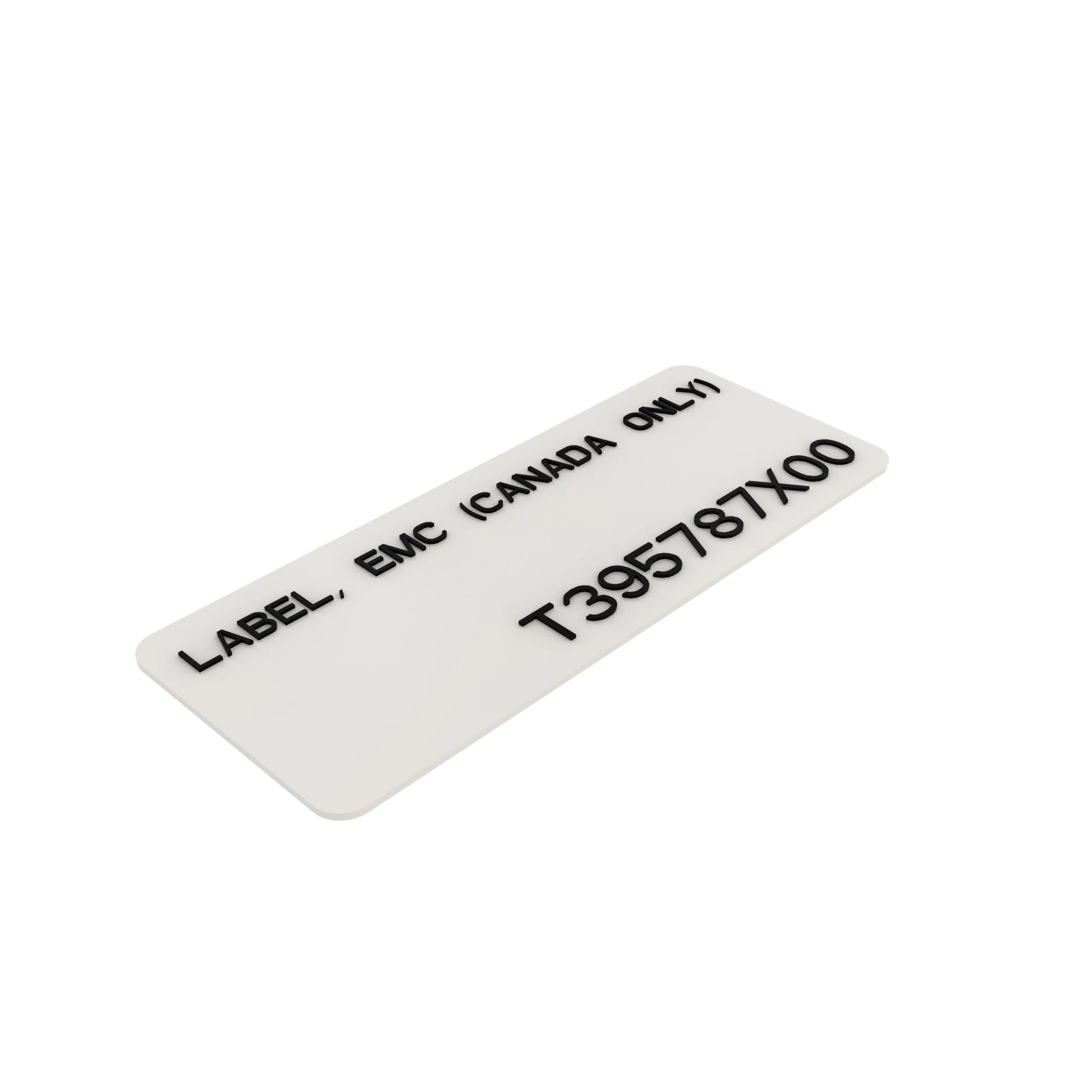 LABEL, LABEL, EMC (CANADA ONLY)