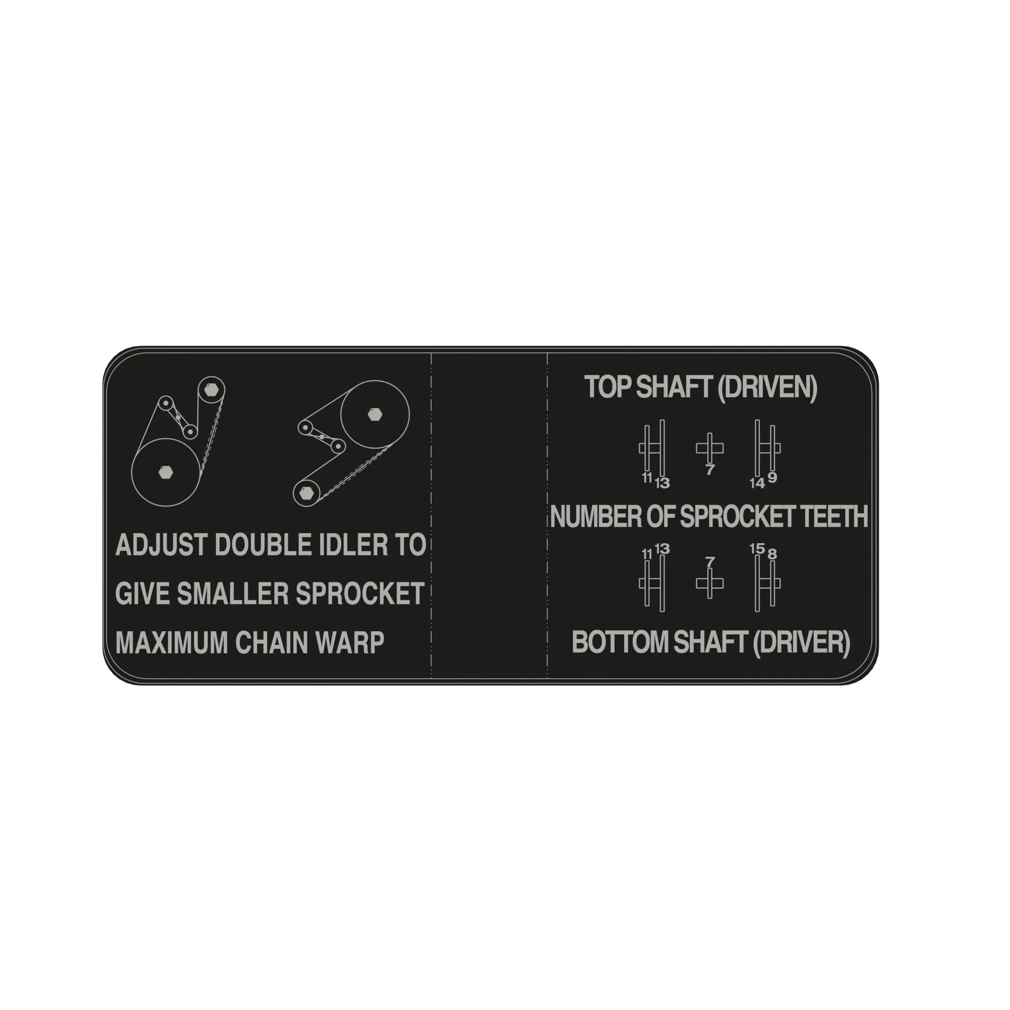 John Deere Instruction Label - A26079