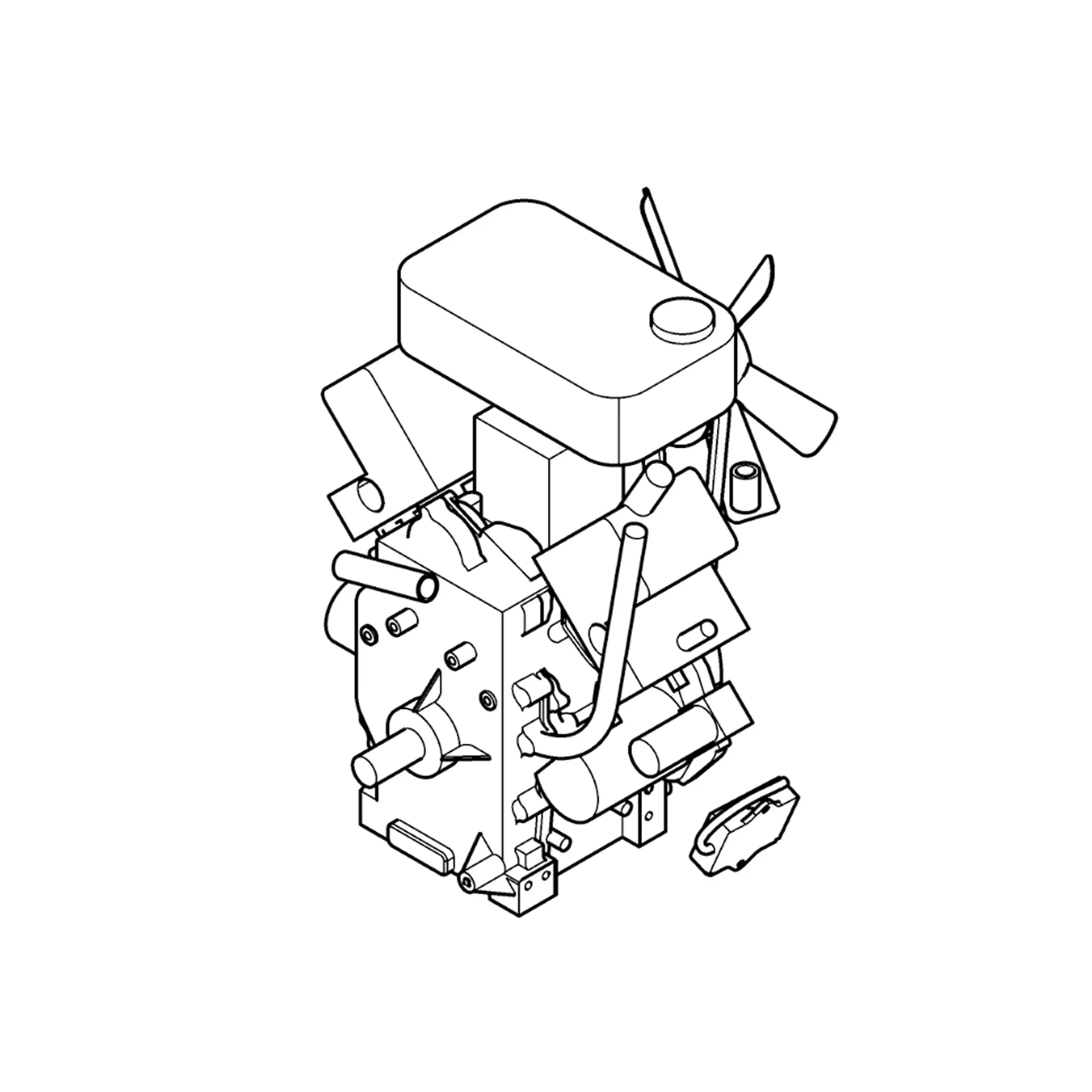 John Deere Gasoline Engine Assembly - MIA12456