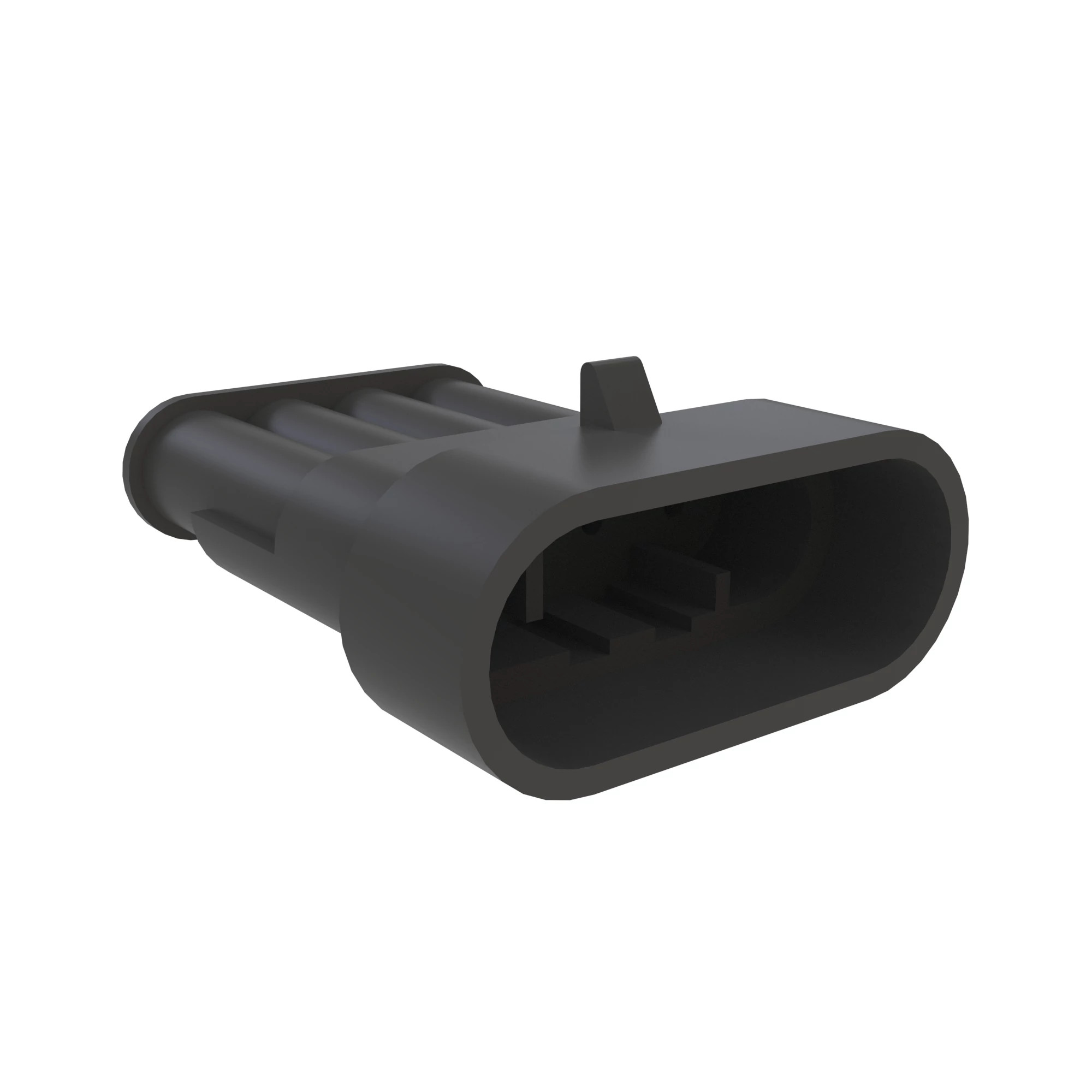 CONN TYCO SS1.5 4W FS BLK PLSTC