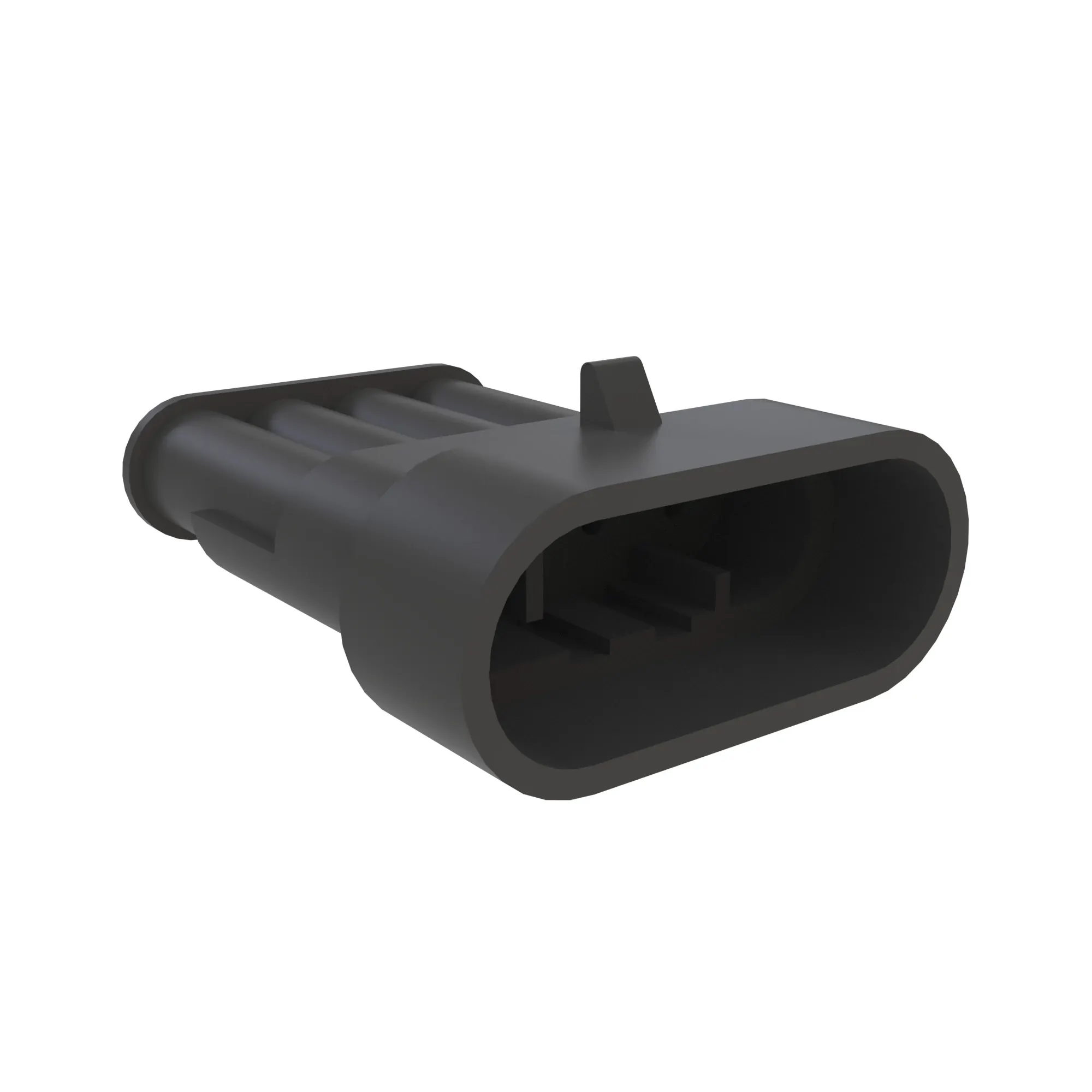 Conn Tyco SS1.5 4W Fs Blk Plstc